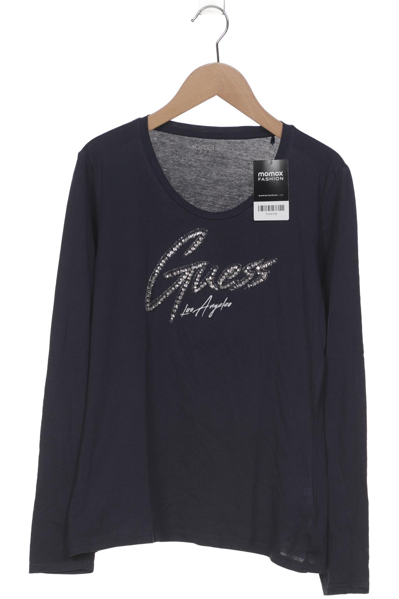 

Guess Damen Langarmshirt, marineblau, Gr. 38