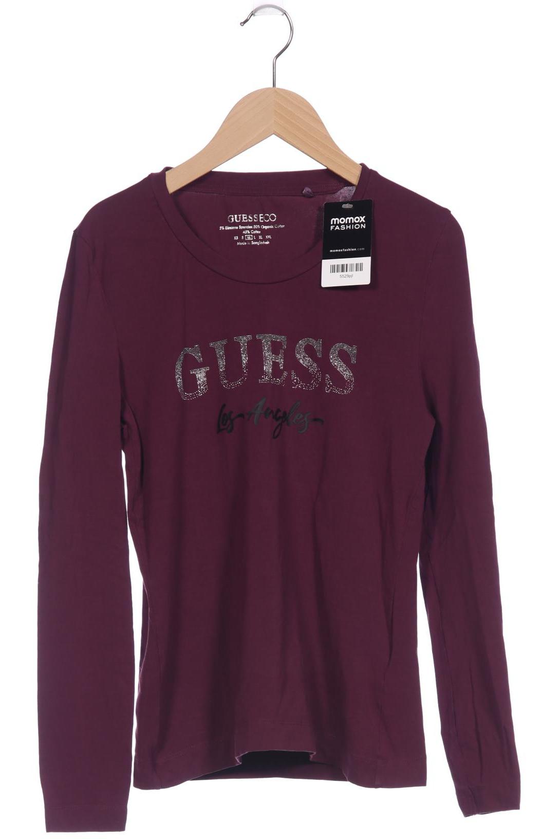 

Guess Damen Langarmshirt, bordeaux, Gr. 38