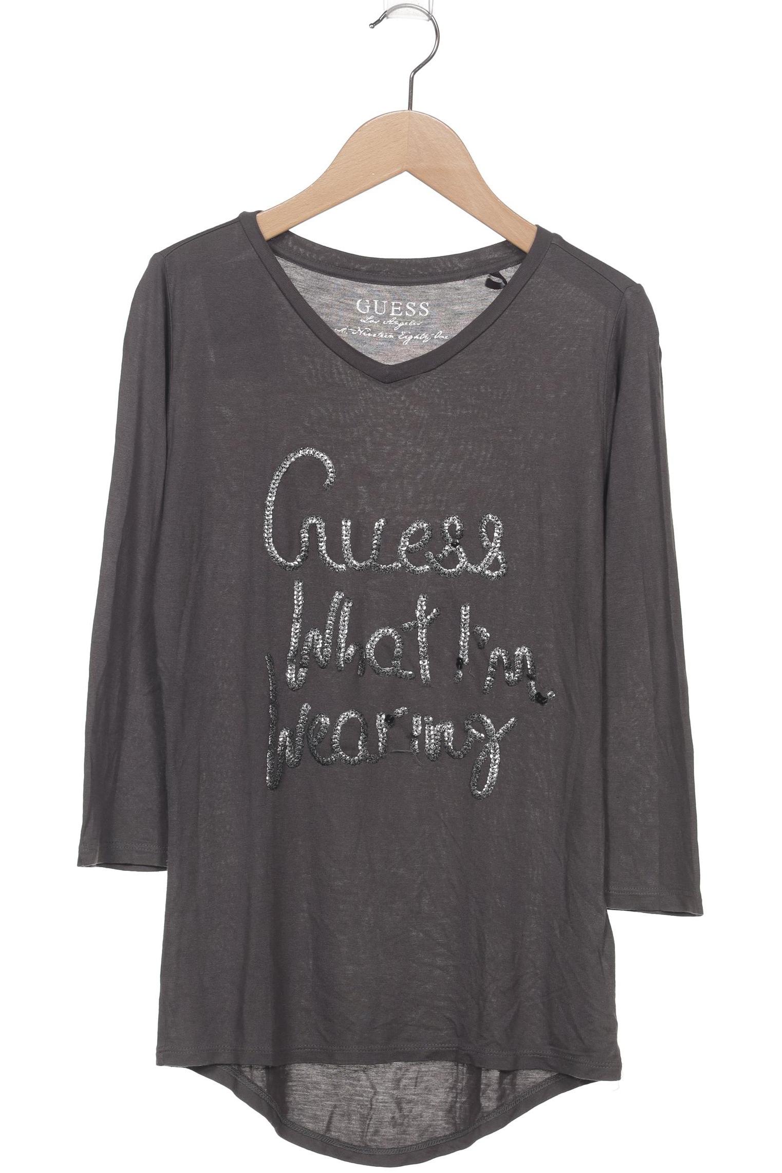 

Guess Damen Langarmshirt, grau, Gr. 38