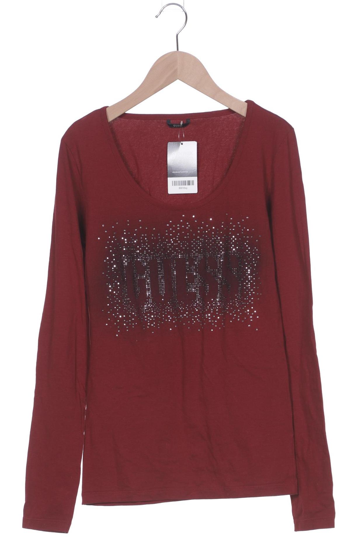 

Guess Damen Langarmshirt, bordeaux, Gr. 34