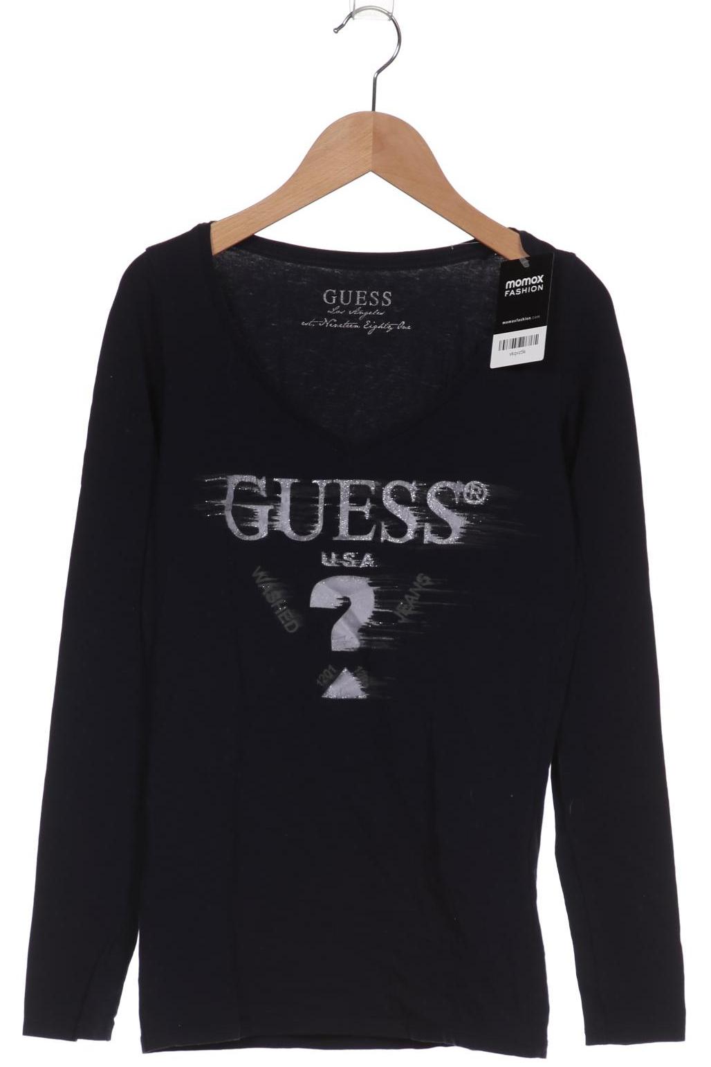 

Guess Damen Langarmshirt, marineblau, Gr. 36