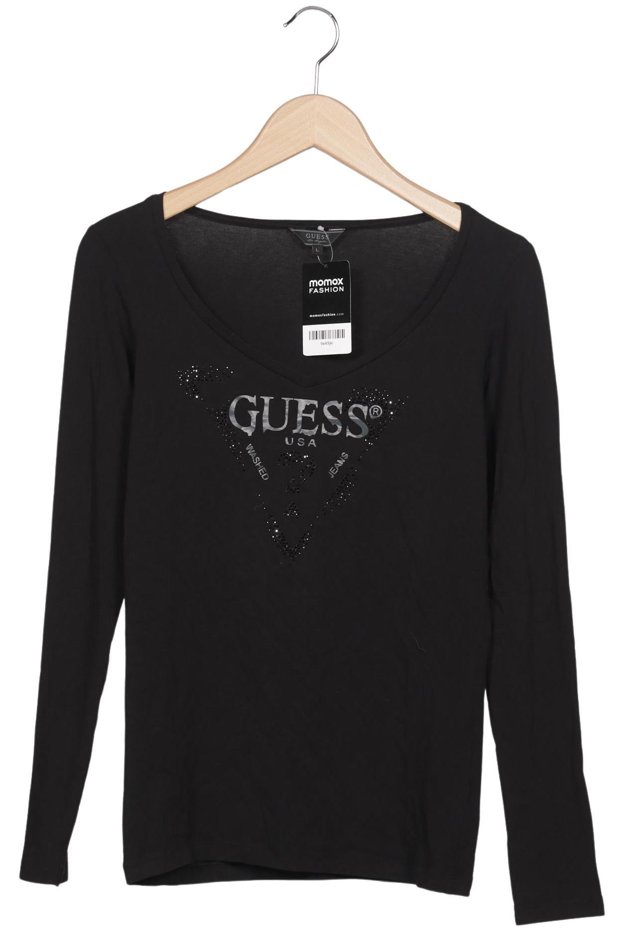 

Guess Damen Langarmshirt, schwarz, Gr. 42