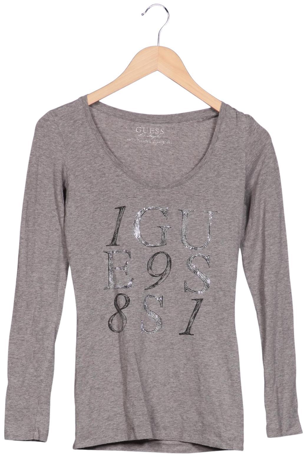 

Guess Damen Langarmshirt, grau, Gr. 34