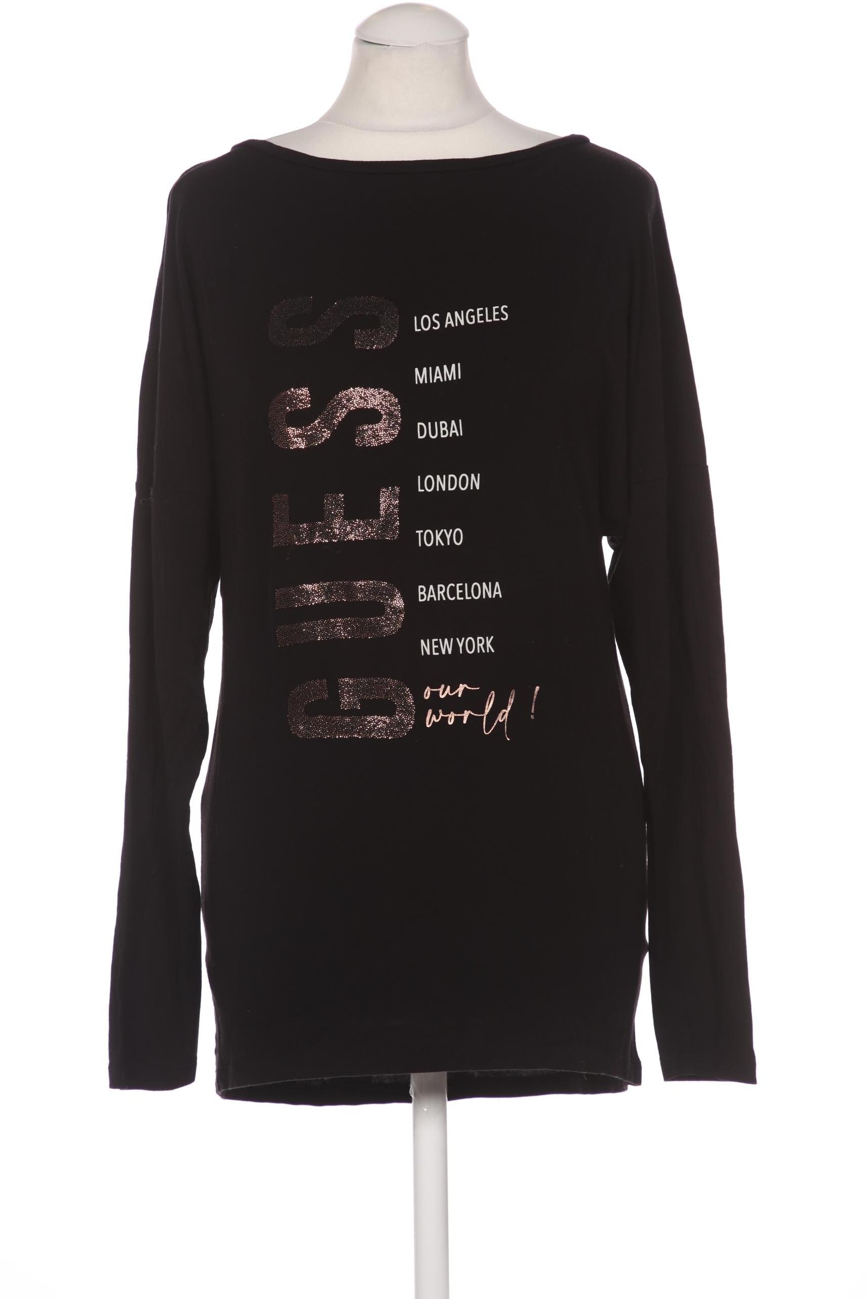 

Guess Damen Langarmshirt, schwarz, Gr. 34