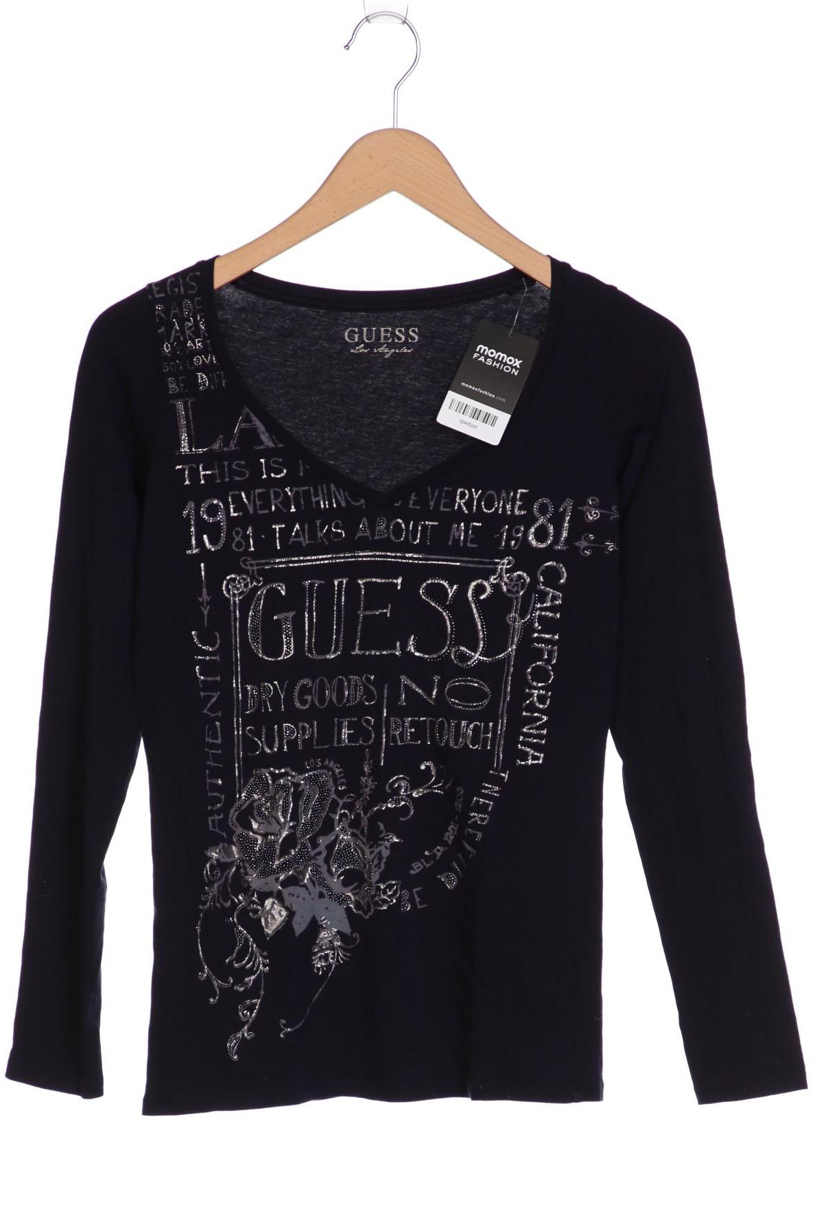 

Guess Damen Langarmshirt, marineblau, Gr. 36