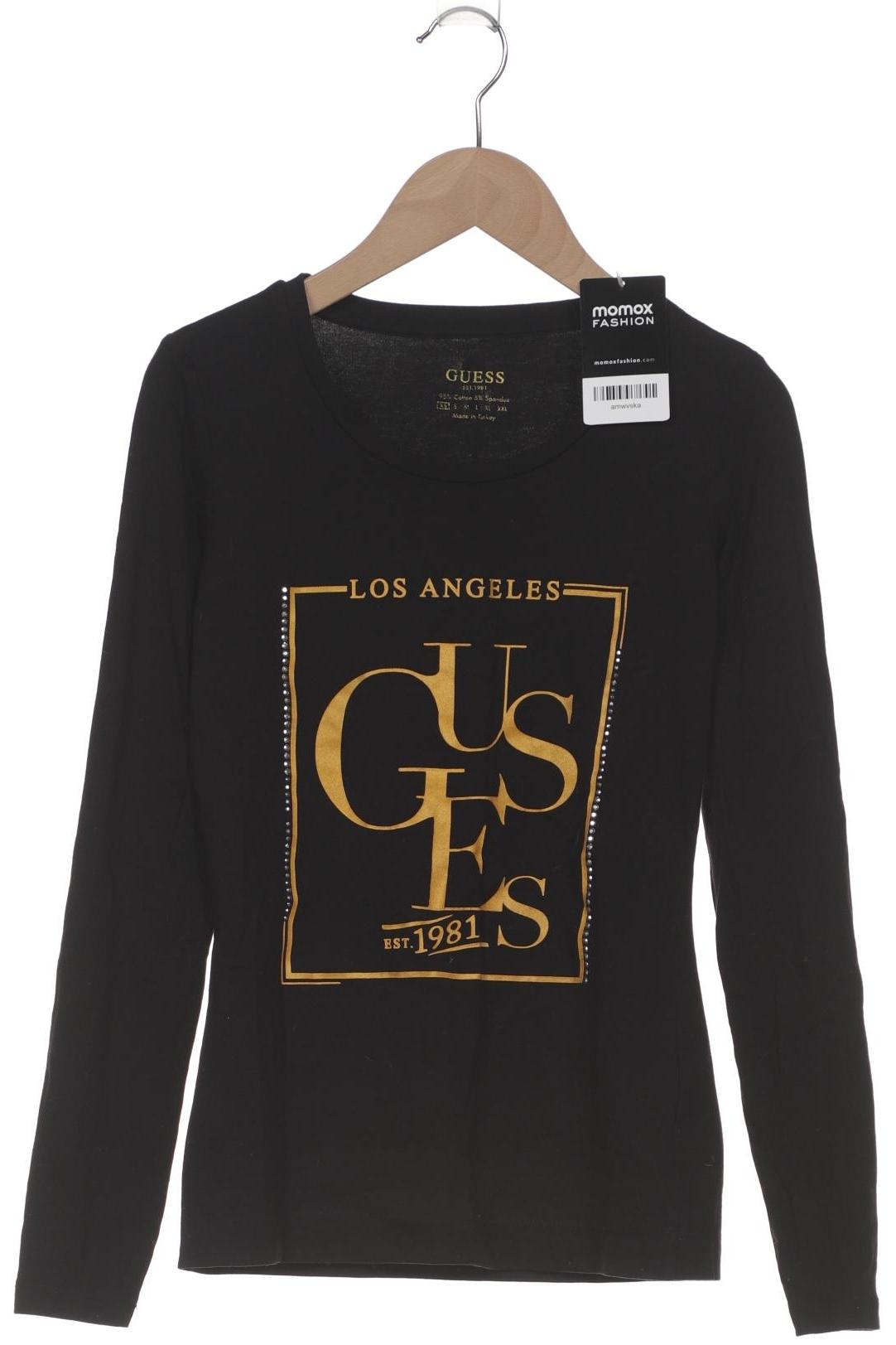 

Guess Damen Langarmshirt, schwarz, Gr. 34