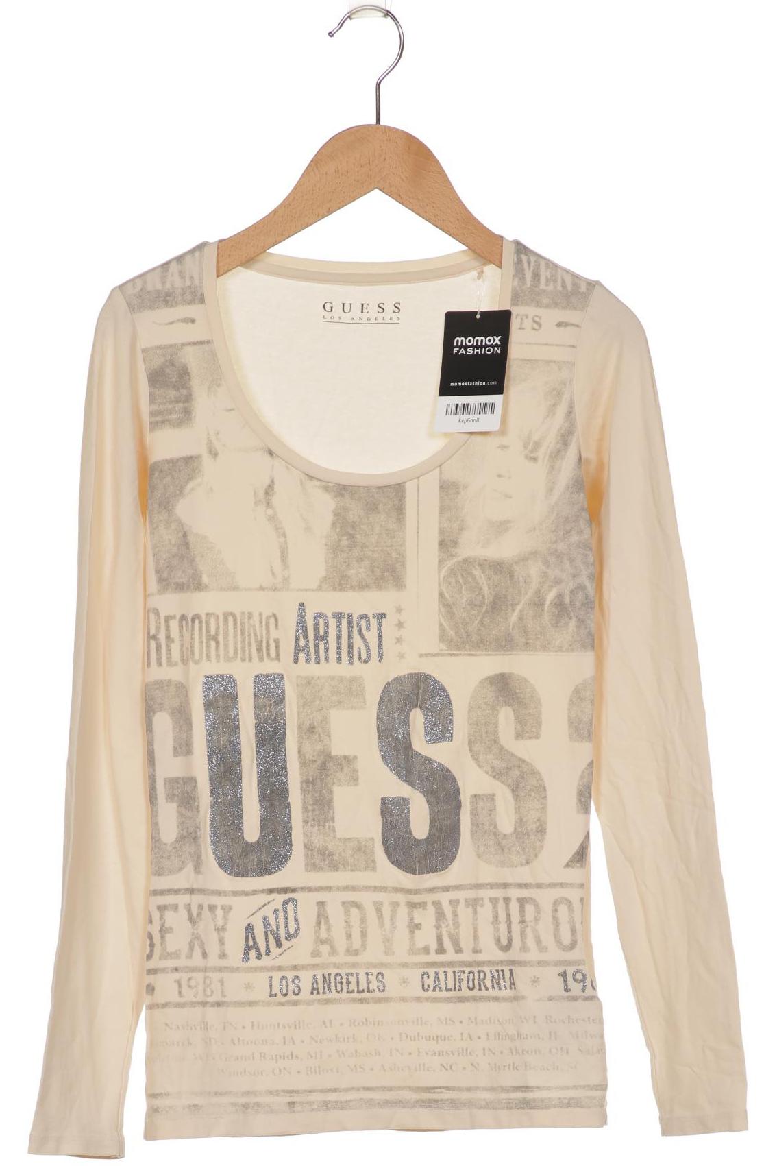 

GUESS Damen Langarmshirt, cremeweiß