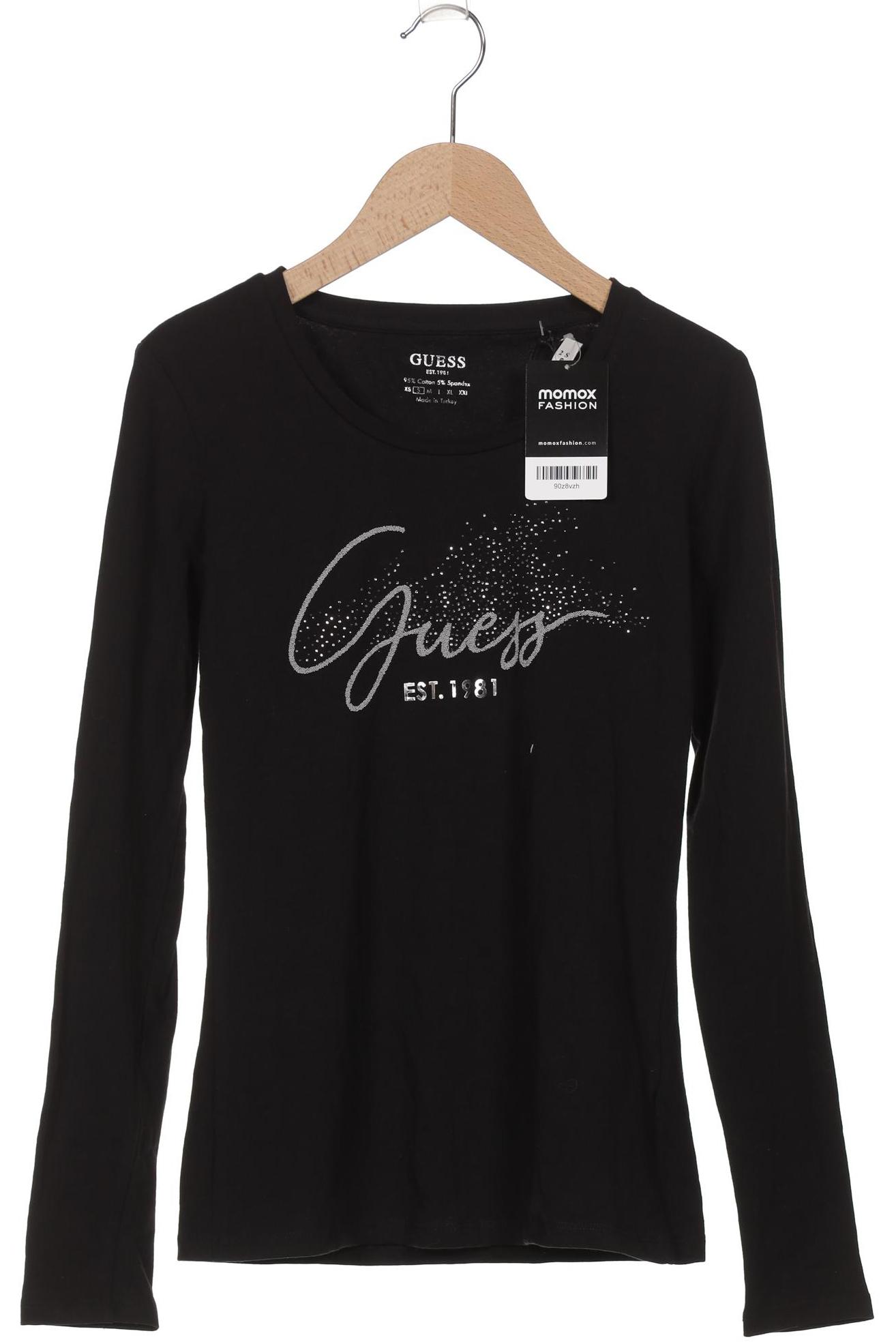 

Guess Damen Langarmshirt, schwarz, Gr. 36