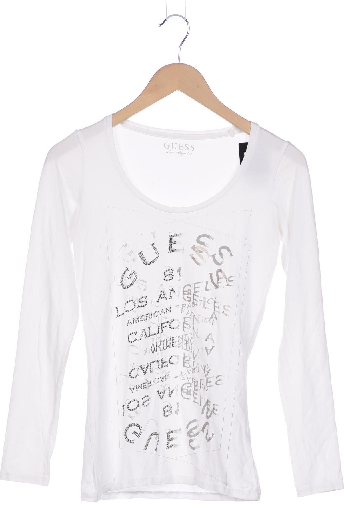 

Guess Damen Langarmshirt, weiß, Gr. 38