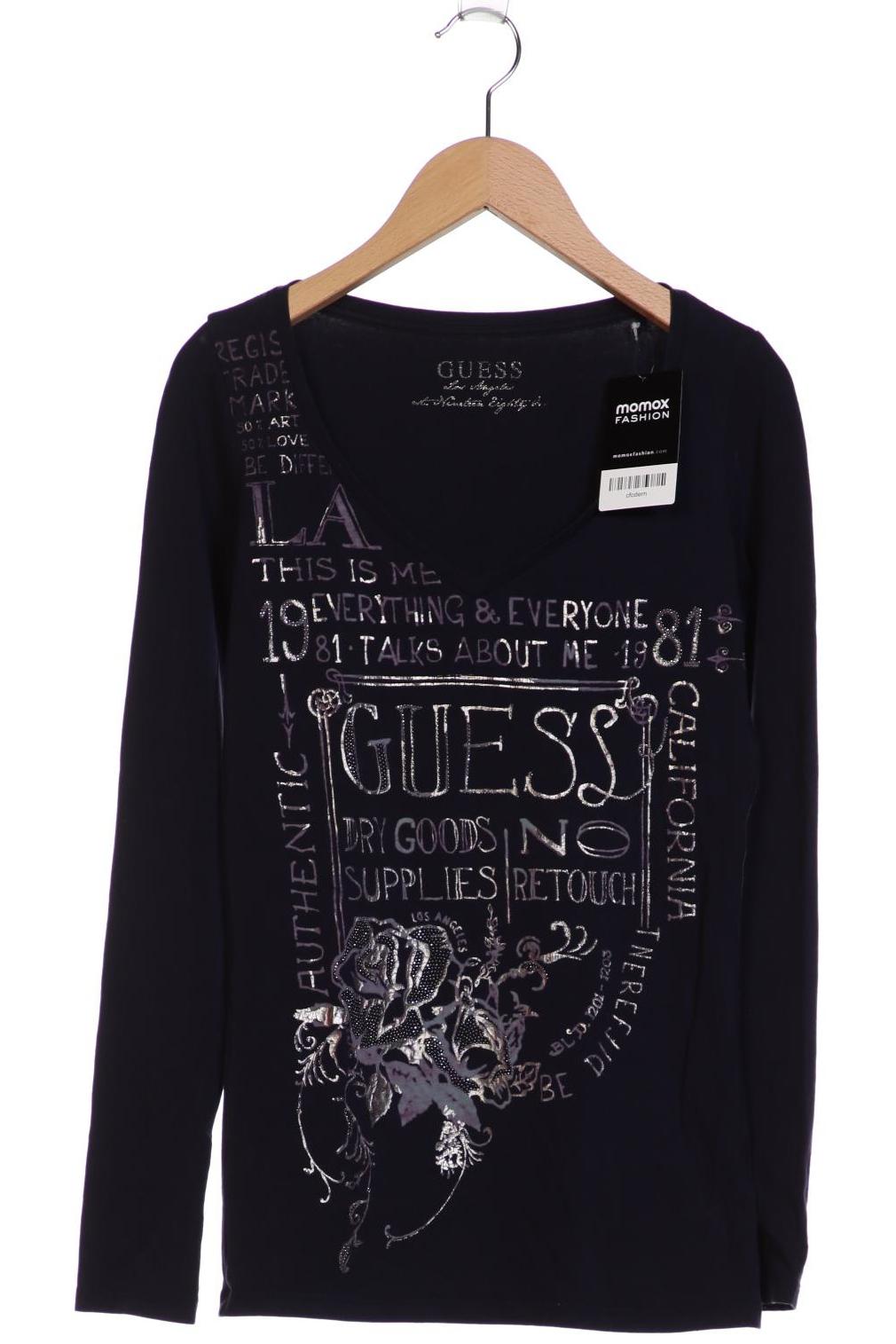 

Guess Damen Langarmshirt, marineblau, Gr. 38