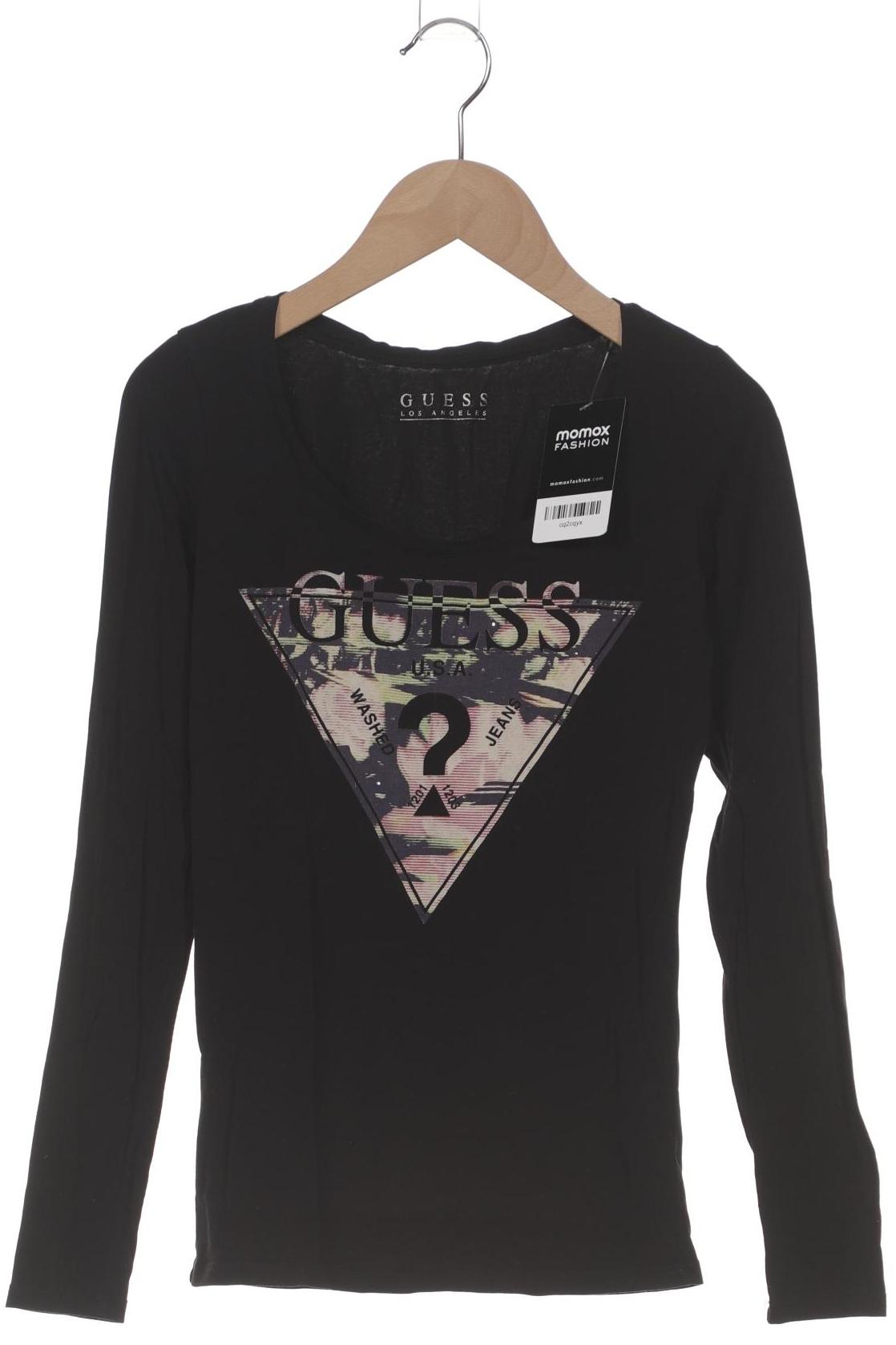 

Guess Damen Langarmshirt, schwarz, Gr. 34