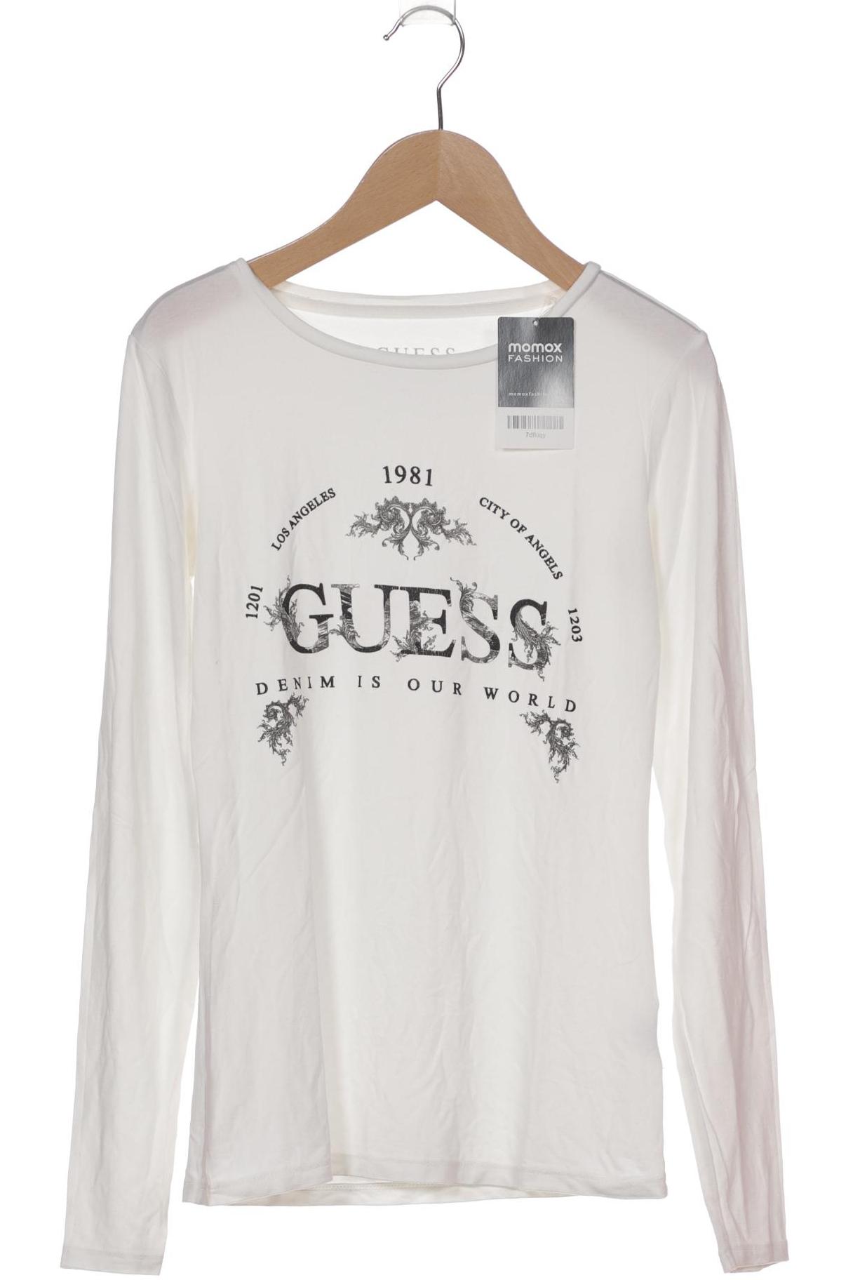 

Guess Damen Langarmshirt, weiß, Gr. 36