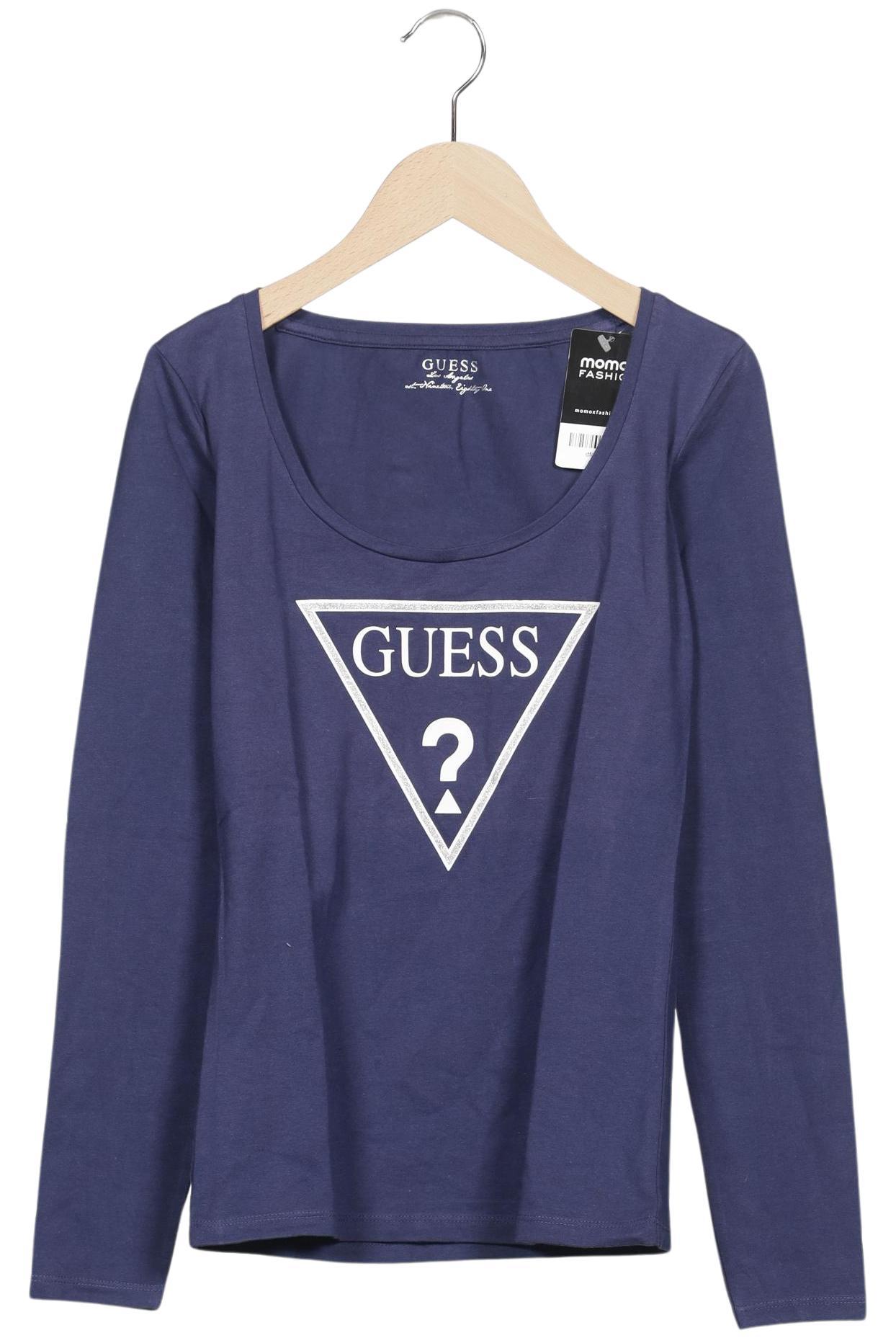 

Guess Damen Langarmshirt, marineblau, Gr. 34