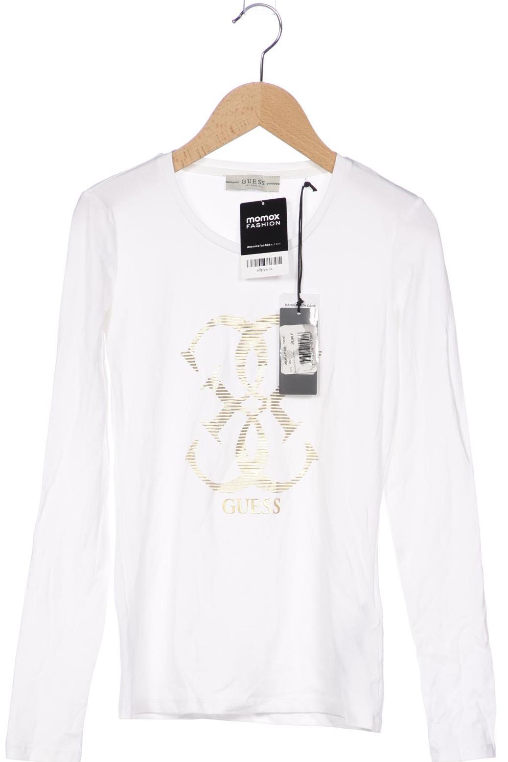 

Guess Damen Langarmshirt, weiß, Gr. 34