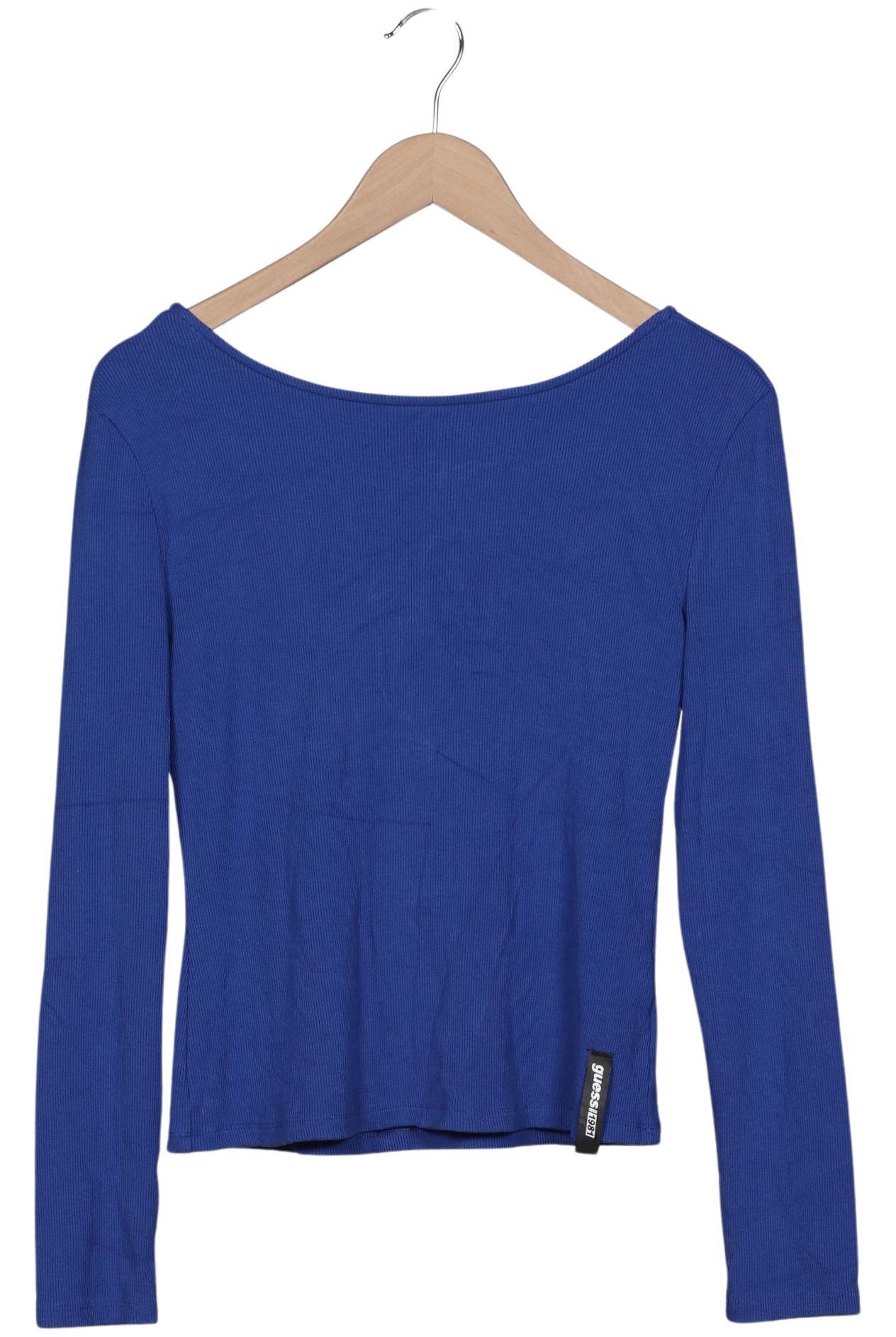 

Guess Damen Langarmshirt, blau, Gr. 42