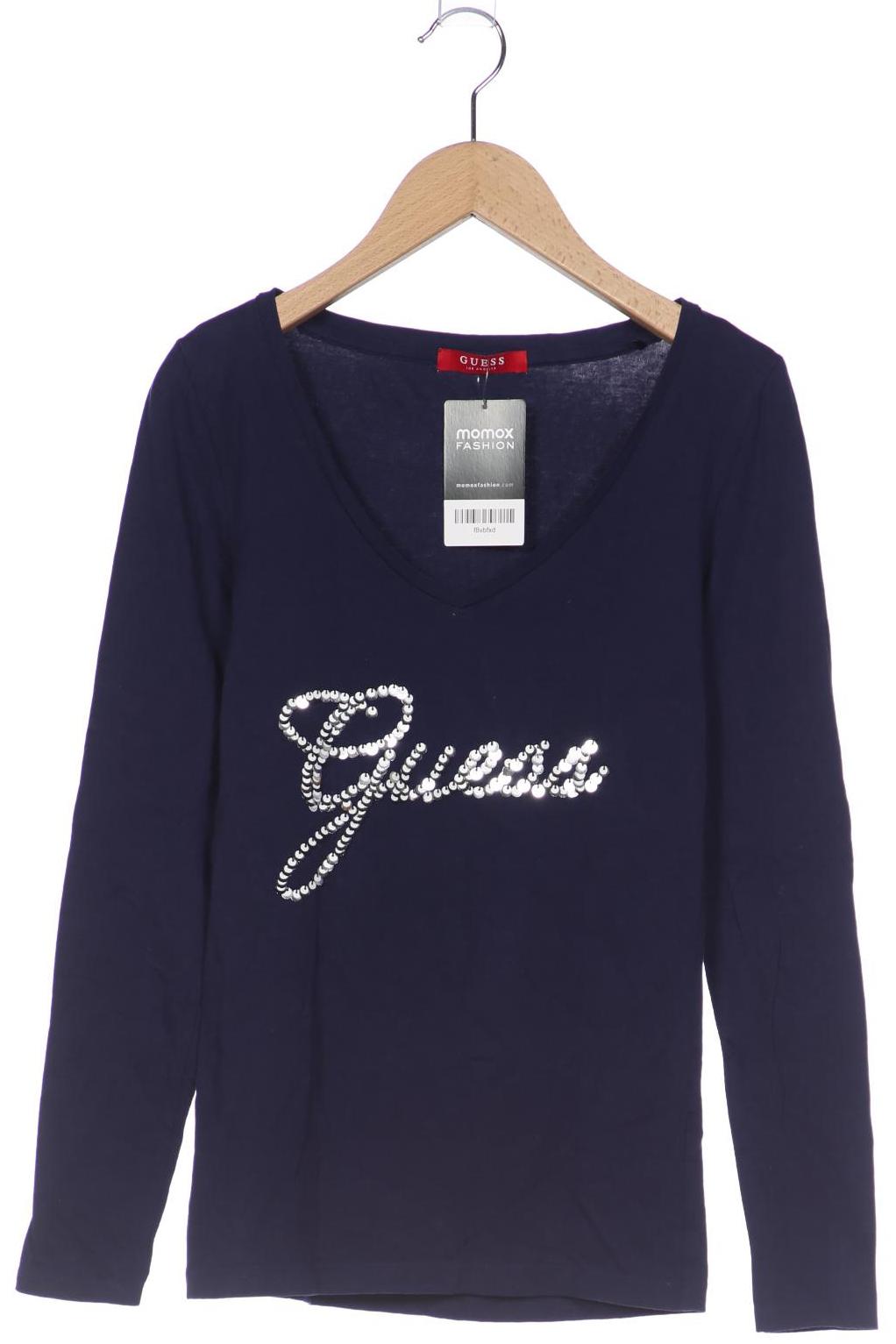 

Guess Damen Langarmshirt, marineblau, Gr. 34