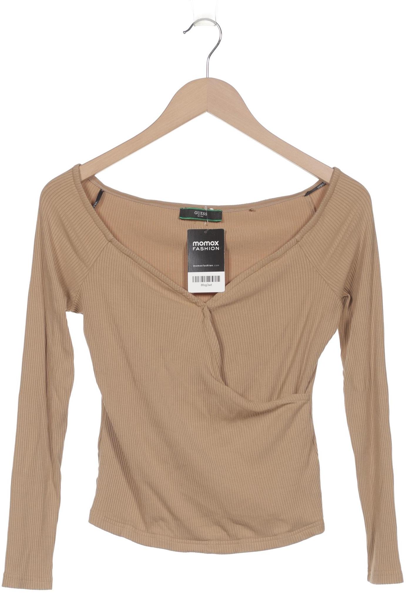 

Guess Damen Langarmshirt, beige, Gr. 38