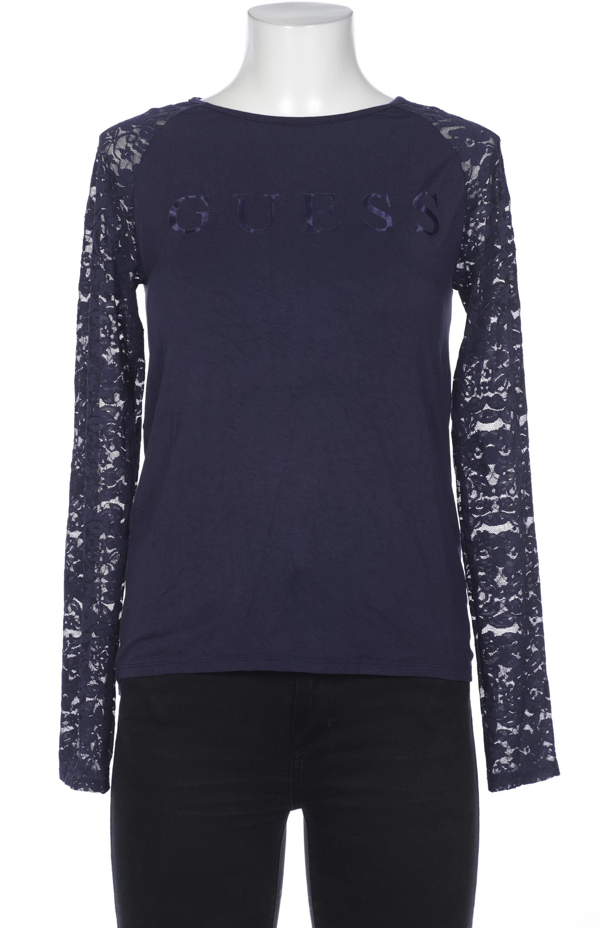 

GUESS Damen Langarmshirt, marineblau