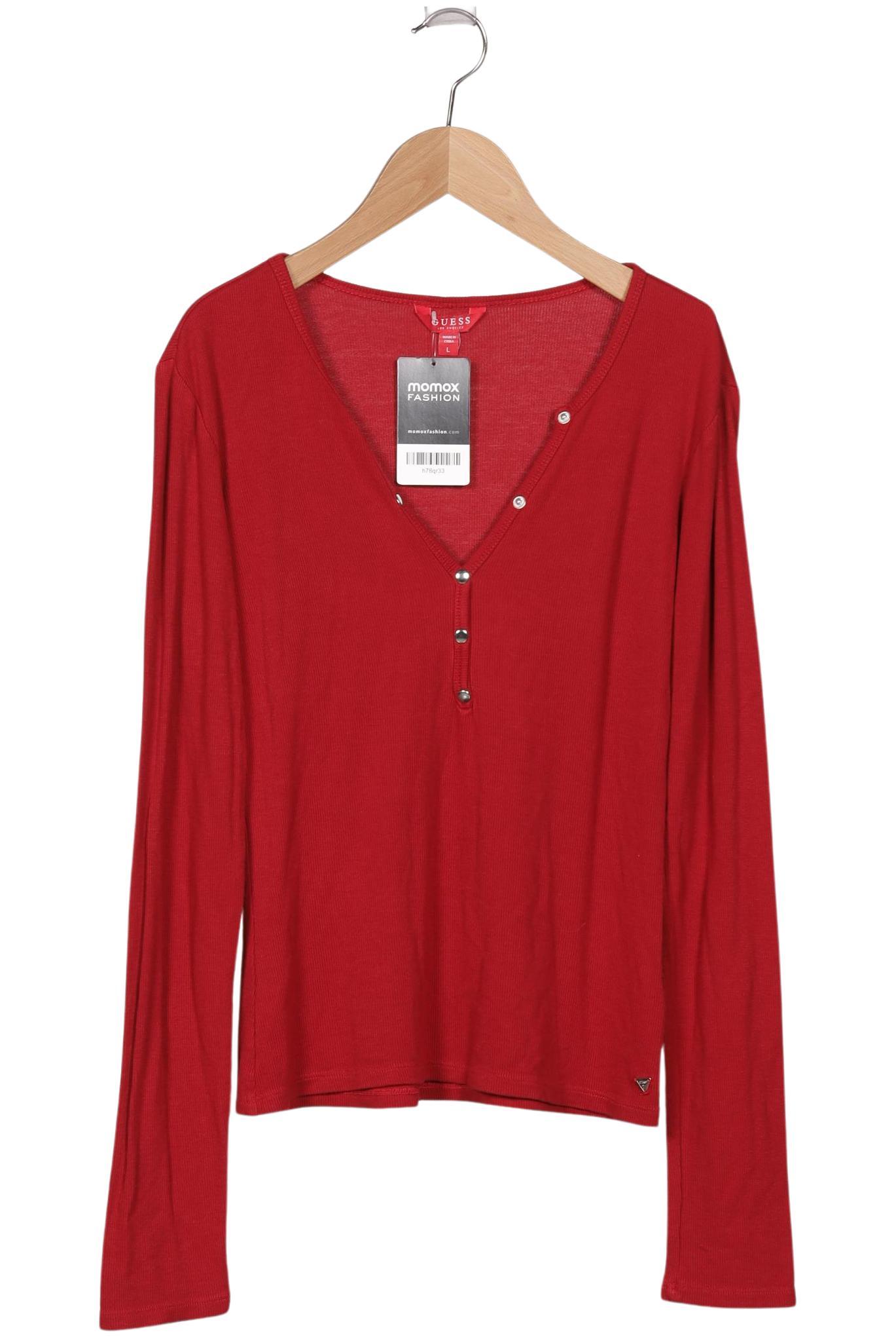 

Guess Damen Langarmshirt, rot, Gr. 42