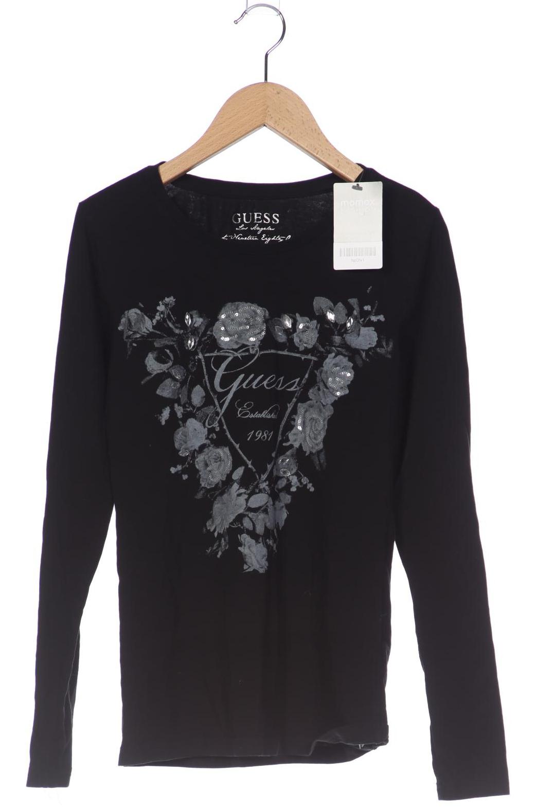 

Guess Damen Langarmshirt, schwarz, Gr. 38