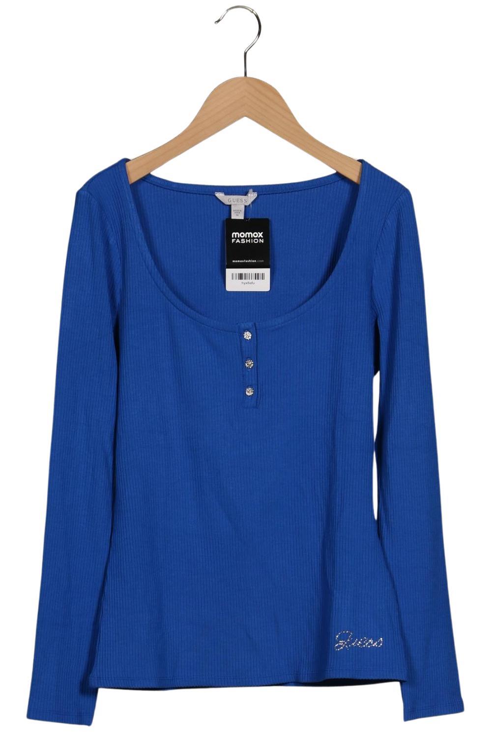 

Guess Damen Langarmshirt, blau, Gr. 38