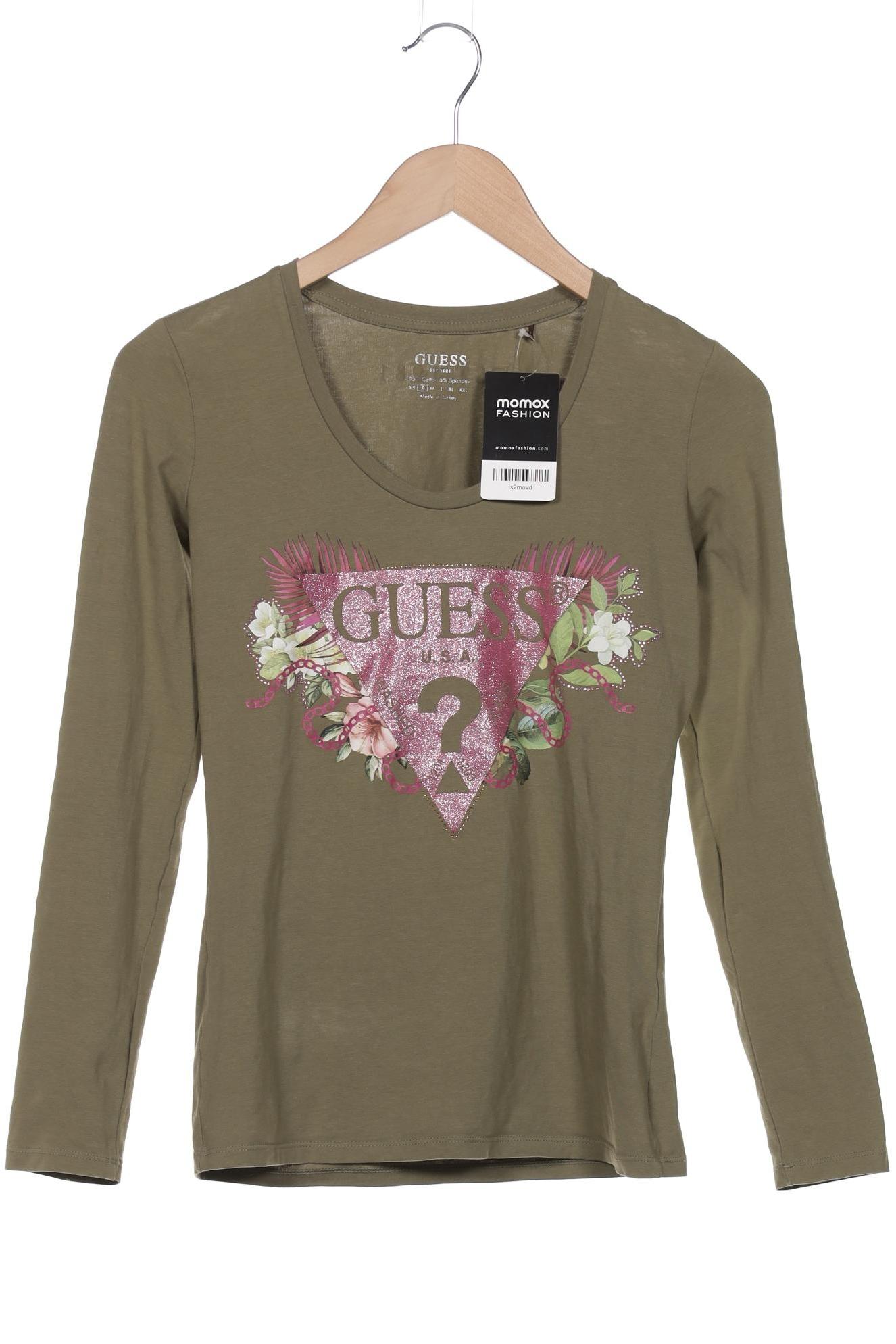 

Guess Damen Langarmshirt, grün, Gr. 36