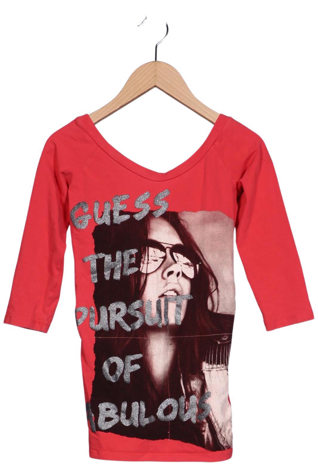 

Guess Damen Langarmshirt, rot, Gr. 32