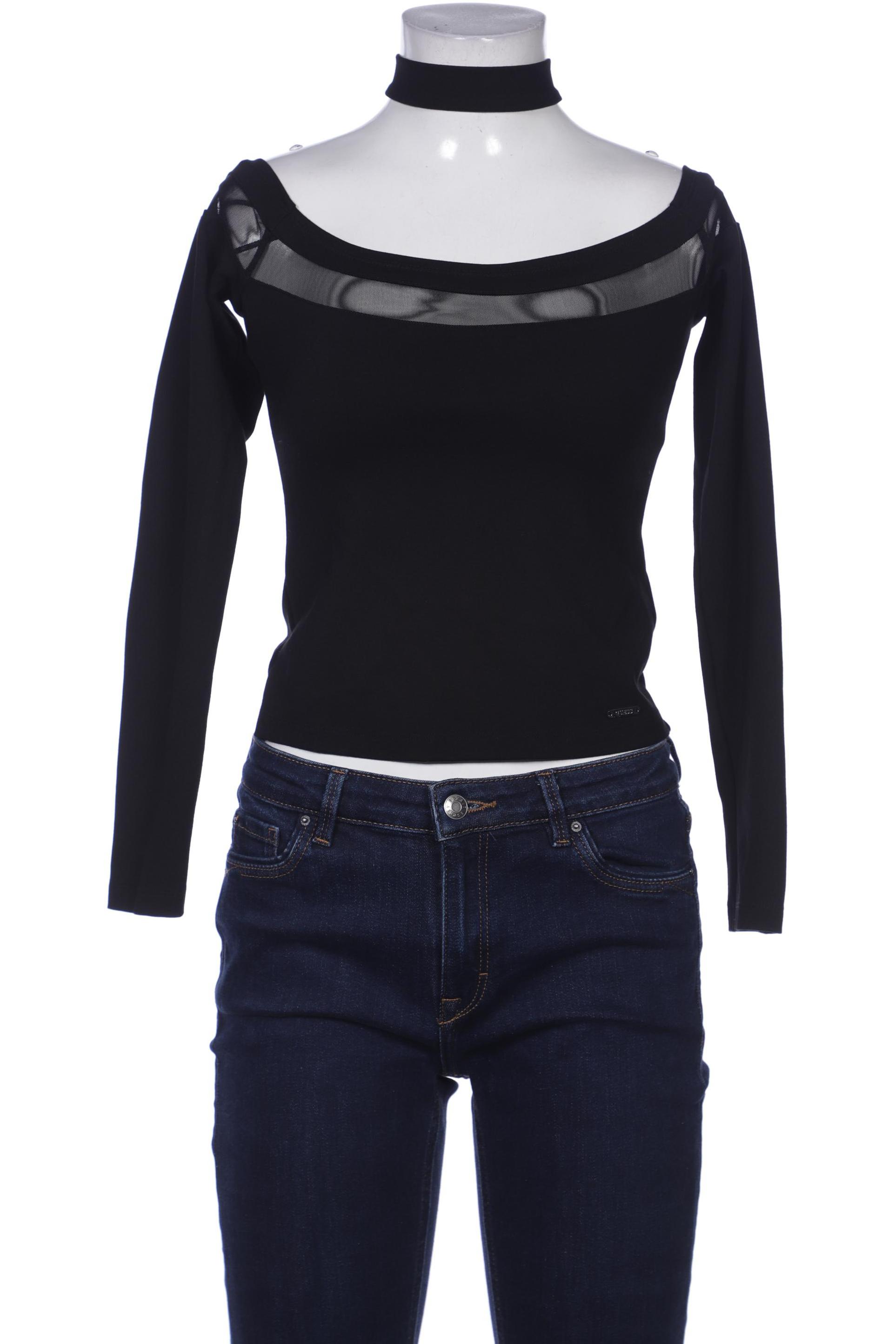 

Guess Damen Langarmshirt, schwarz, Gr. 34