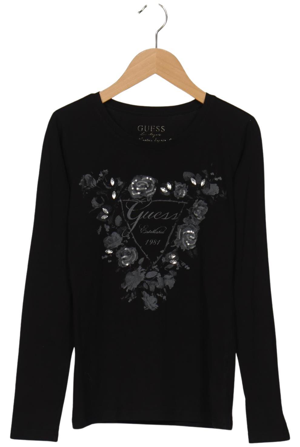 

Guess Damen Langarmshirt, schwarz, Gr. 36