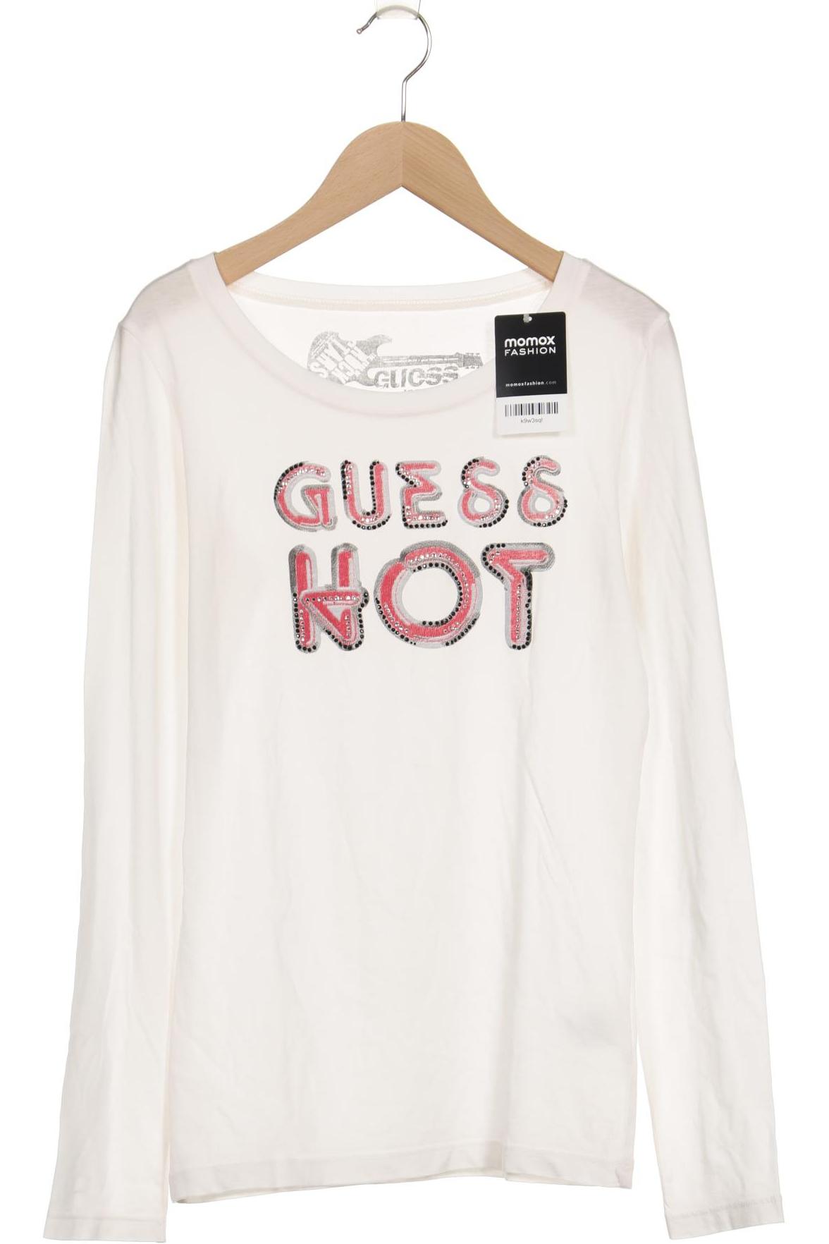 

Guess Damen Langarmshirt, weiß, Gr. 36