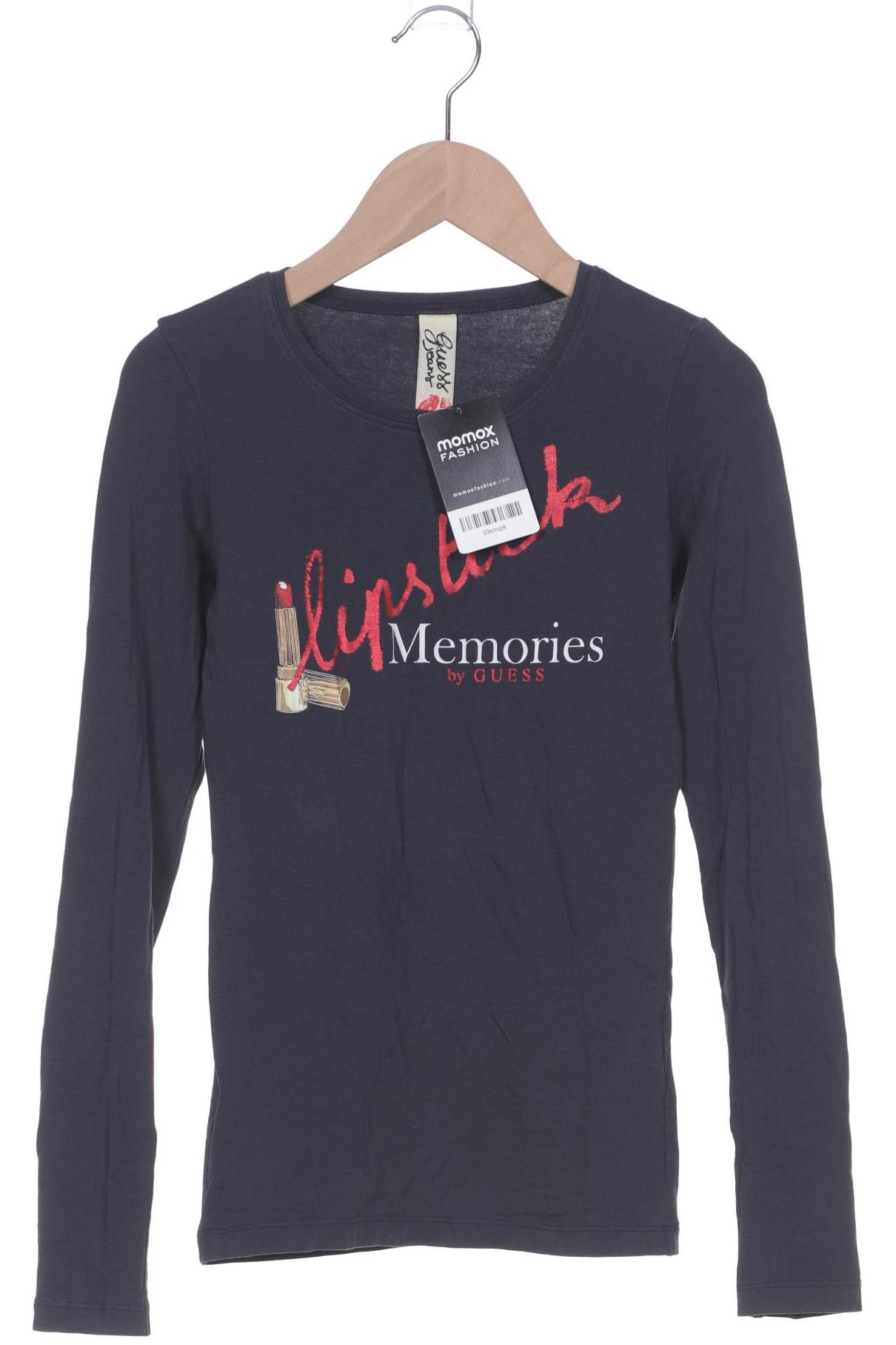 

Guess Damen Langarmshirt, marineblau, Gr. 34