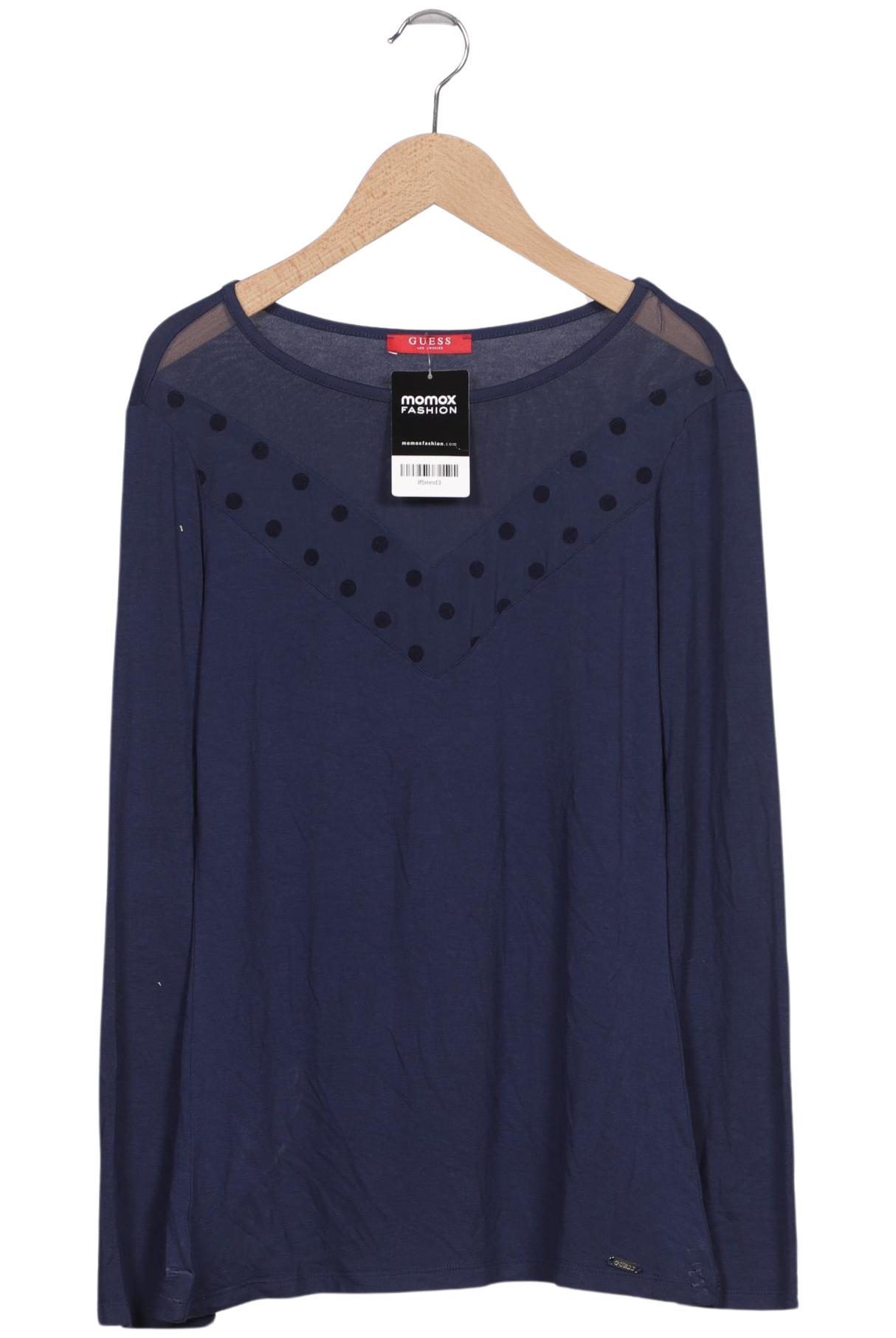 

Guess Damen Langarmshirt, marineblau, Gr. 34