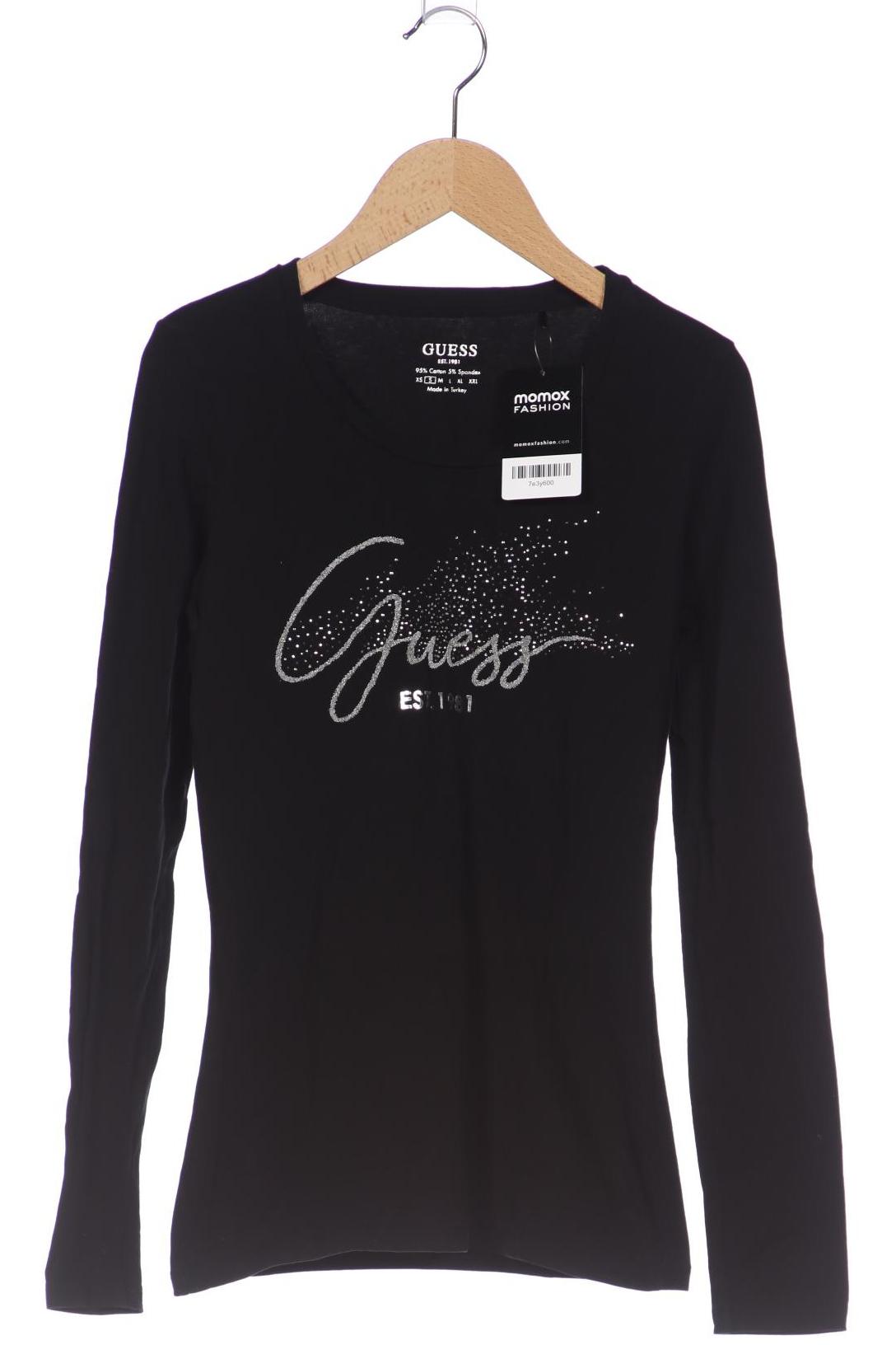 

Guess Damen Langarmshirt, schwarz, Gr. 36