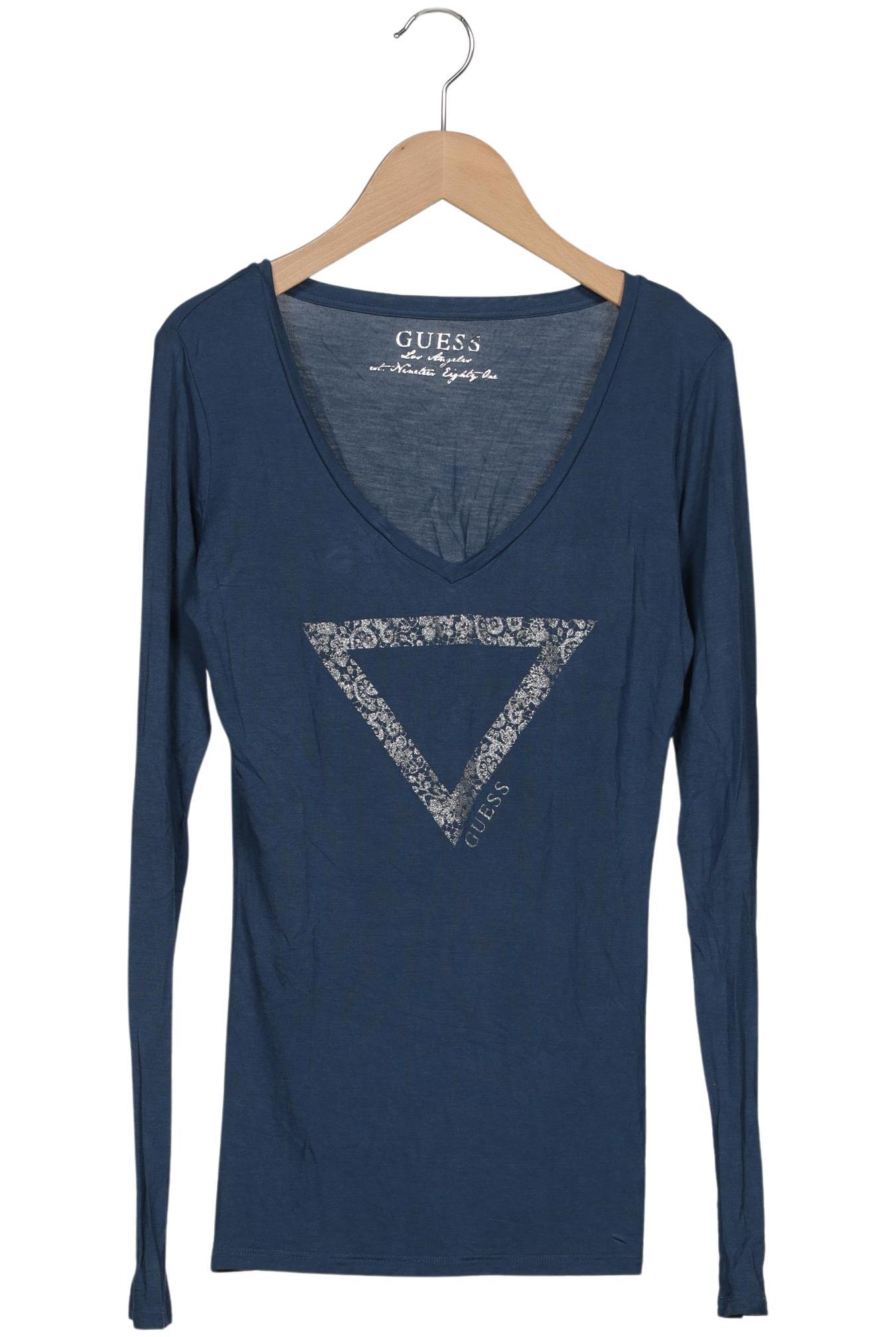 

Guess Damen Langarmshirt, marineblau, Gr. 36