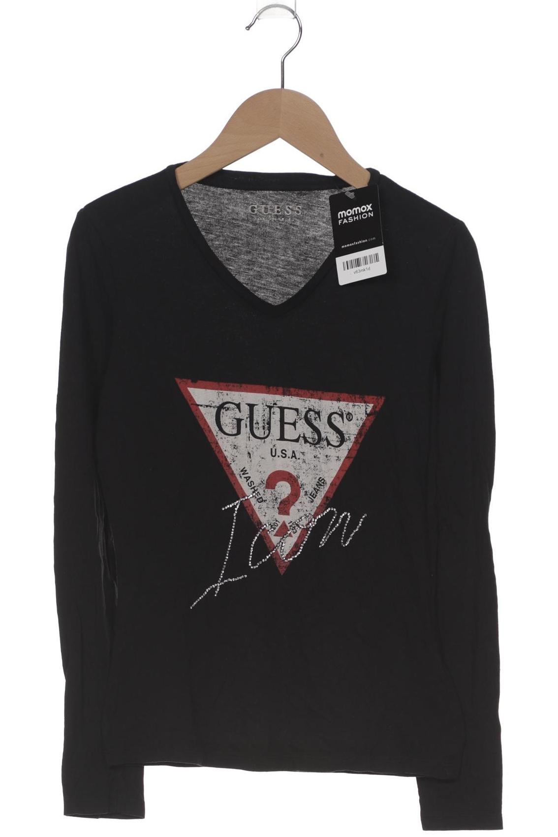 

Guess Damen Langarmshirt, schwarz, Gr. 34
