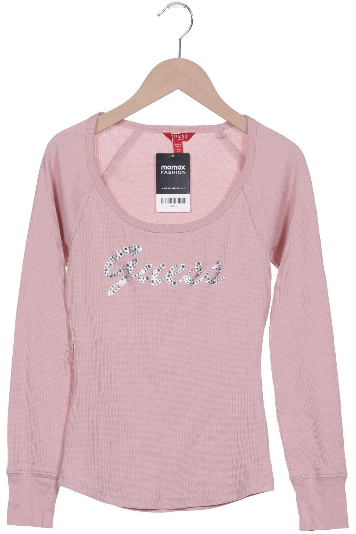 

Guess Damen Langarmshirt, pink, Gr. 34