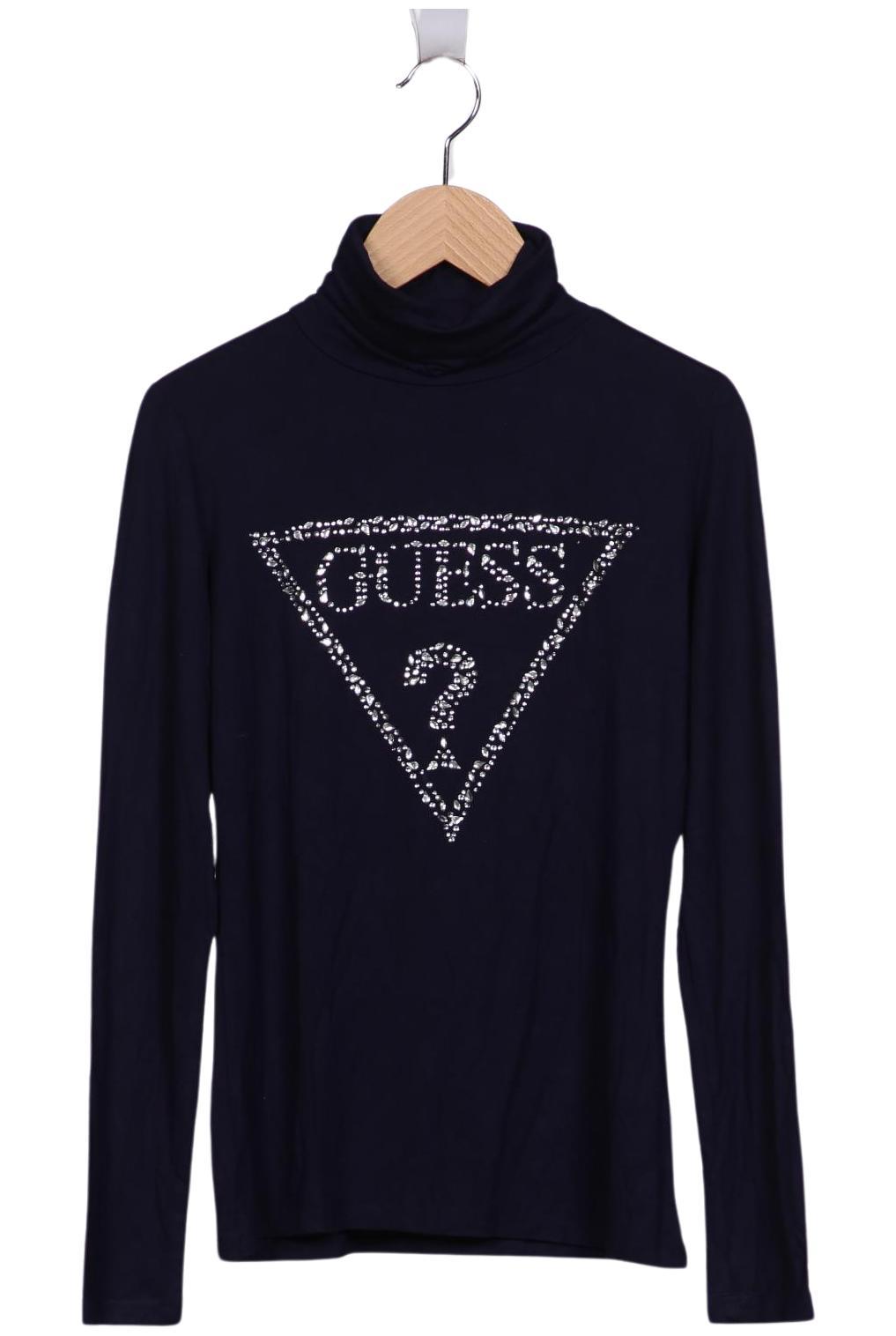 

Guess Damen Langarmshirt, marineblau, Gr. 36