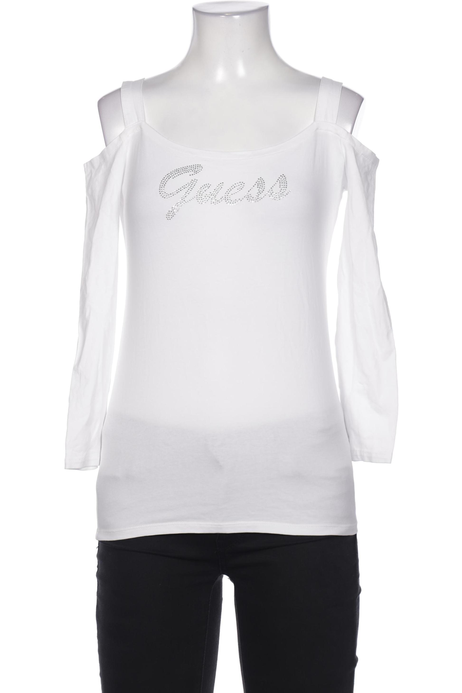 

Guess Damen Langarmshirt, weiß, Gr. 34