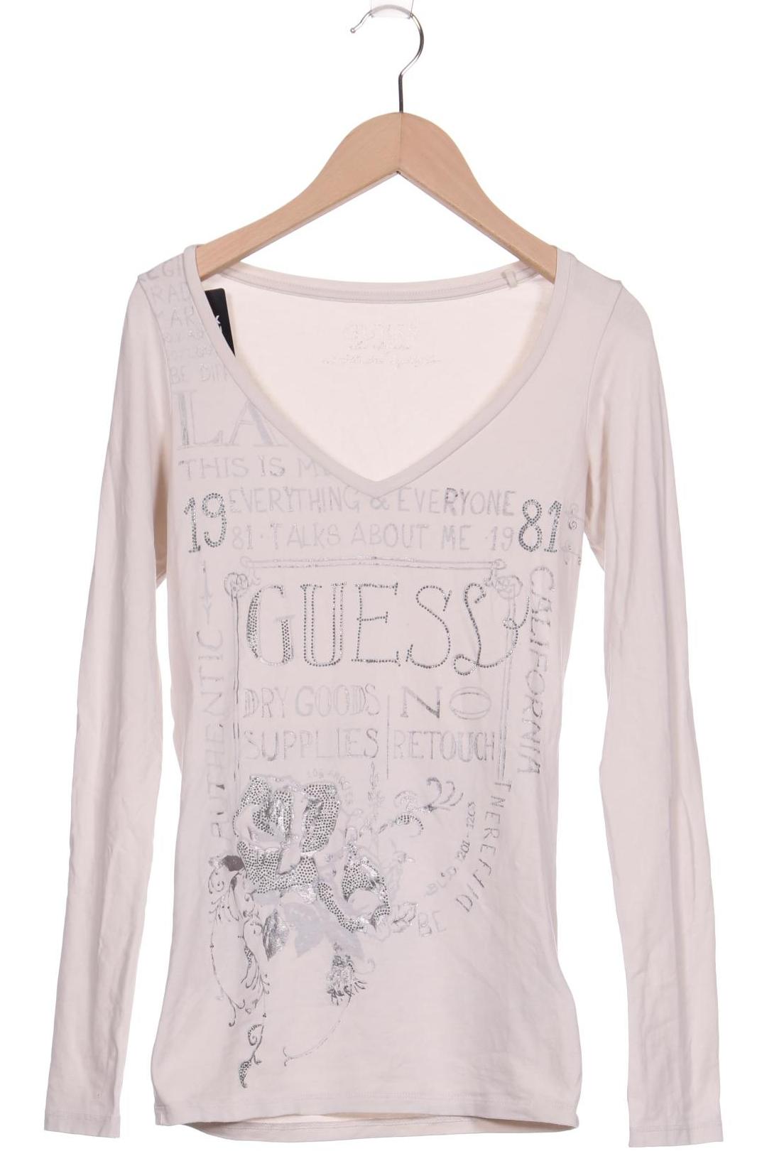 

Guess Damen Langarmshirt, beige, Gr. 32