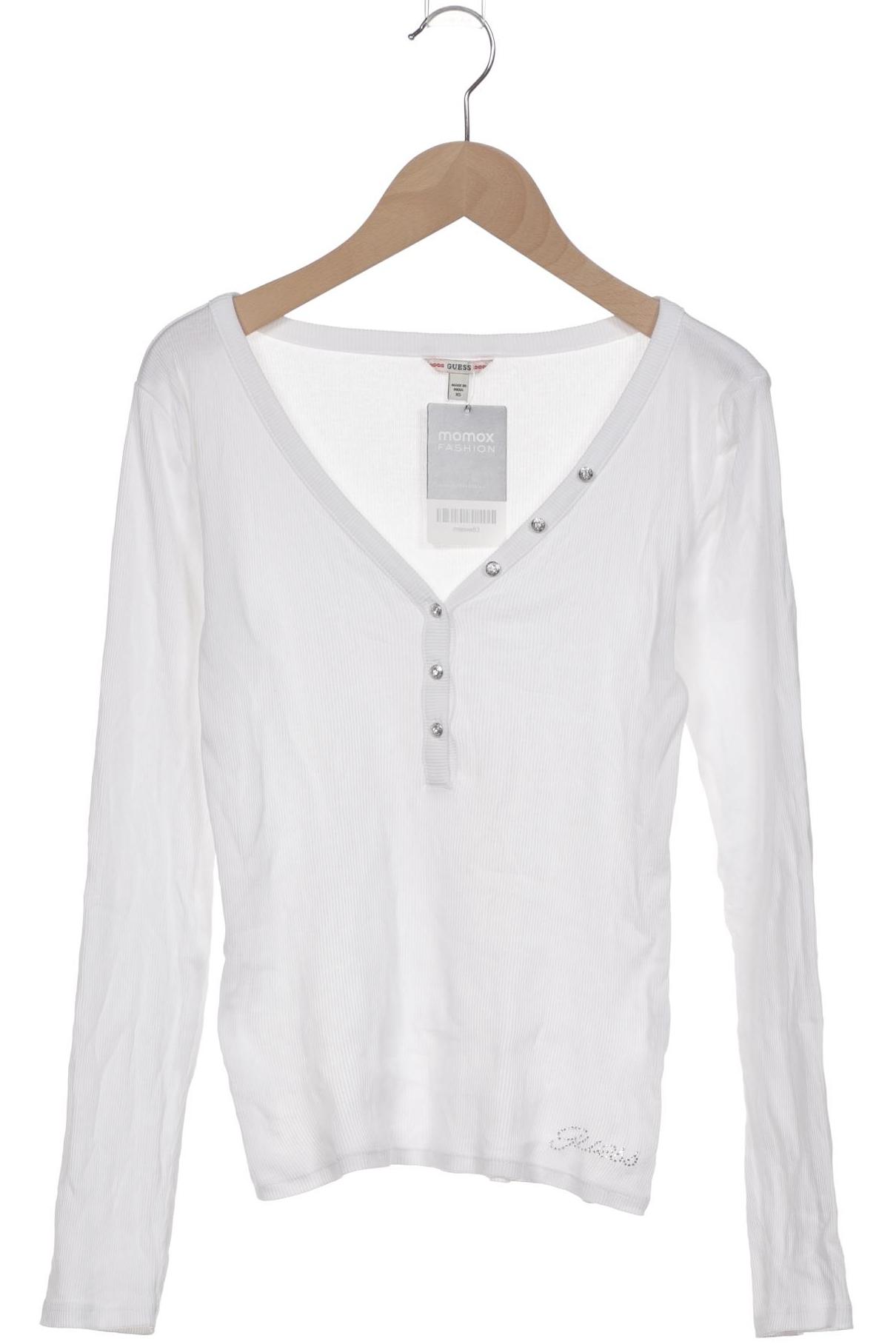 

Guess Damen Langarmshirt, weiß, Gr. 34