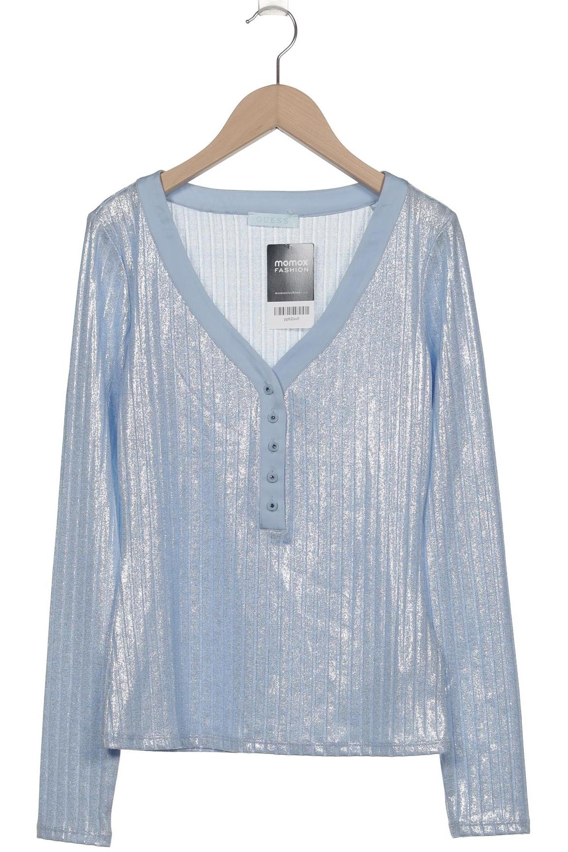 

Guess Damen Langarmshirt, blau, Gr. 36