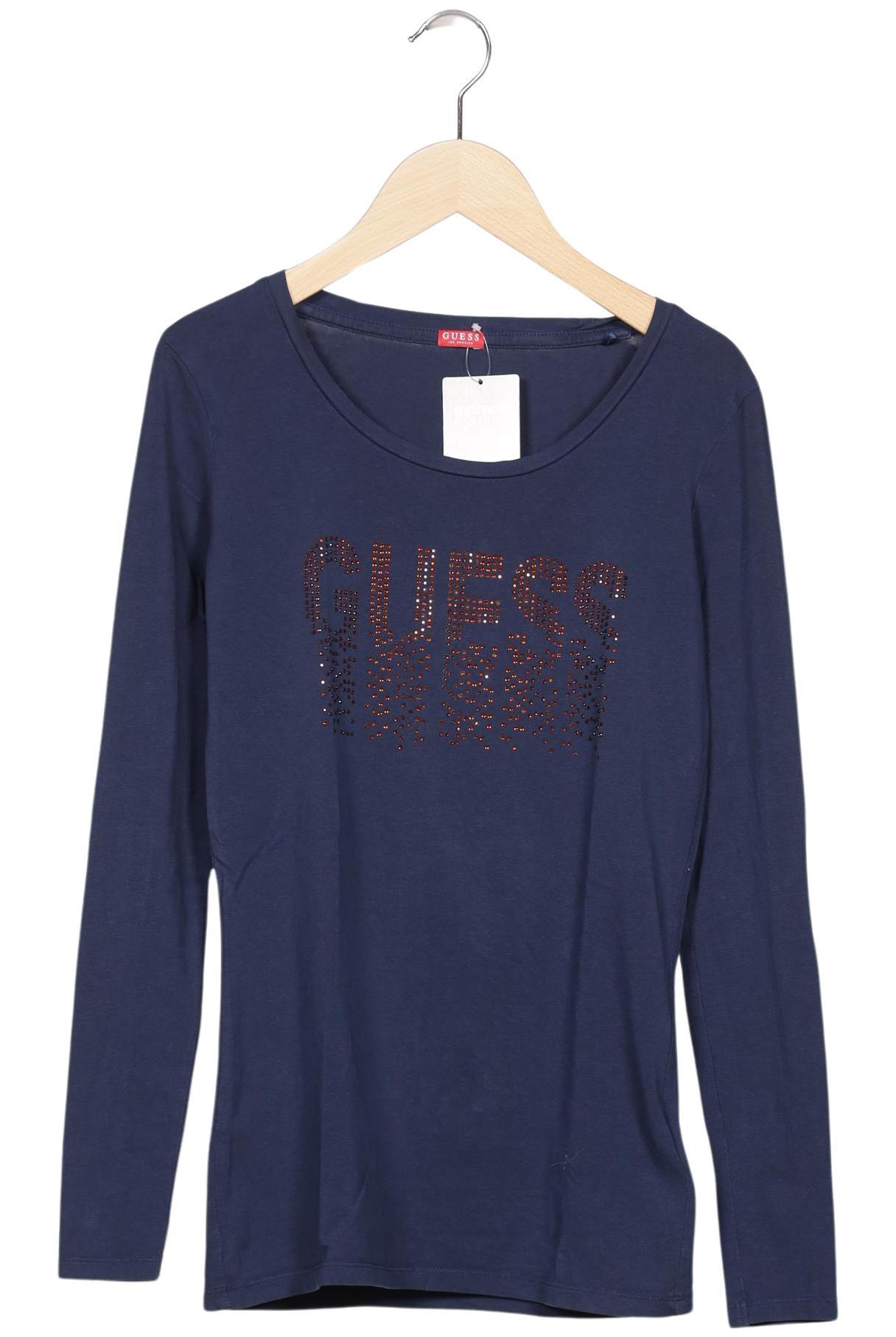

Guess Damen Langarmshirt, marineblau, Gr. 34
