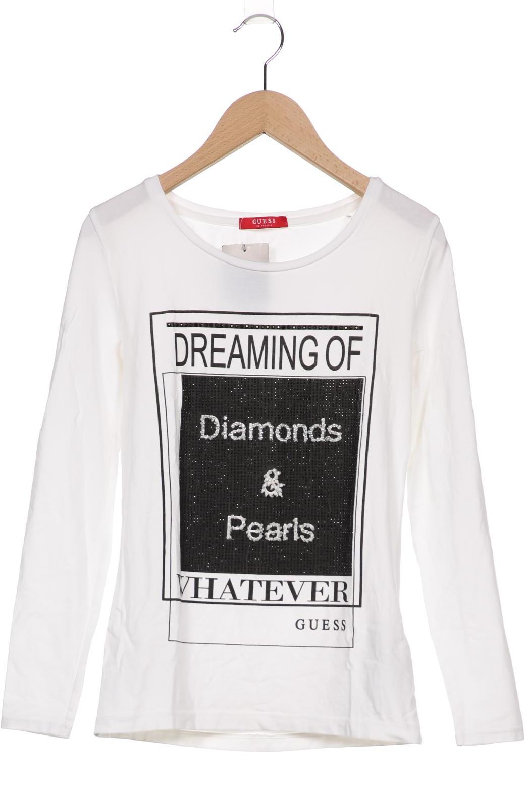 

Guess Damen Langarmshirt, weiß, Gr. 40