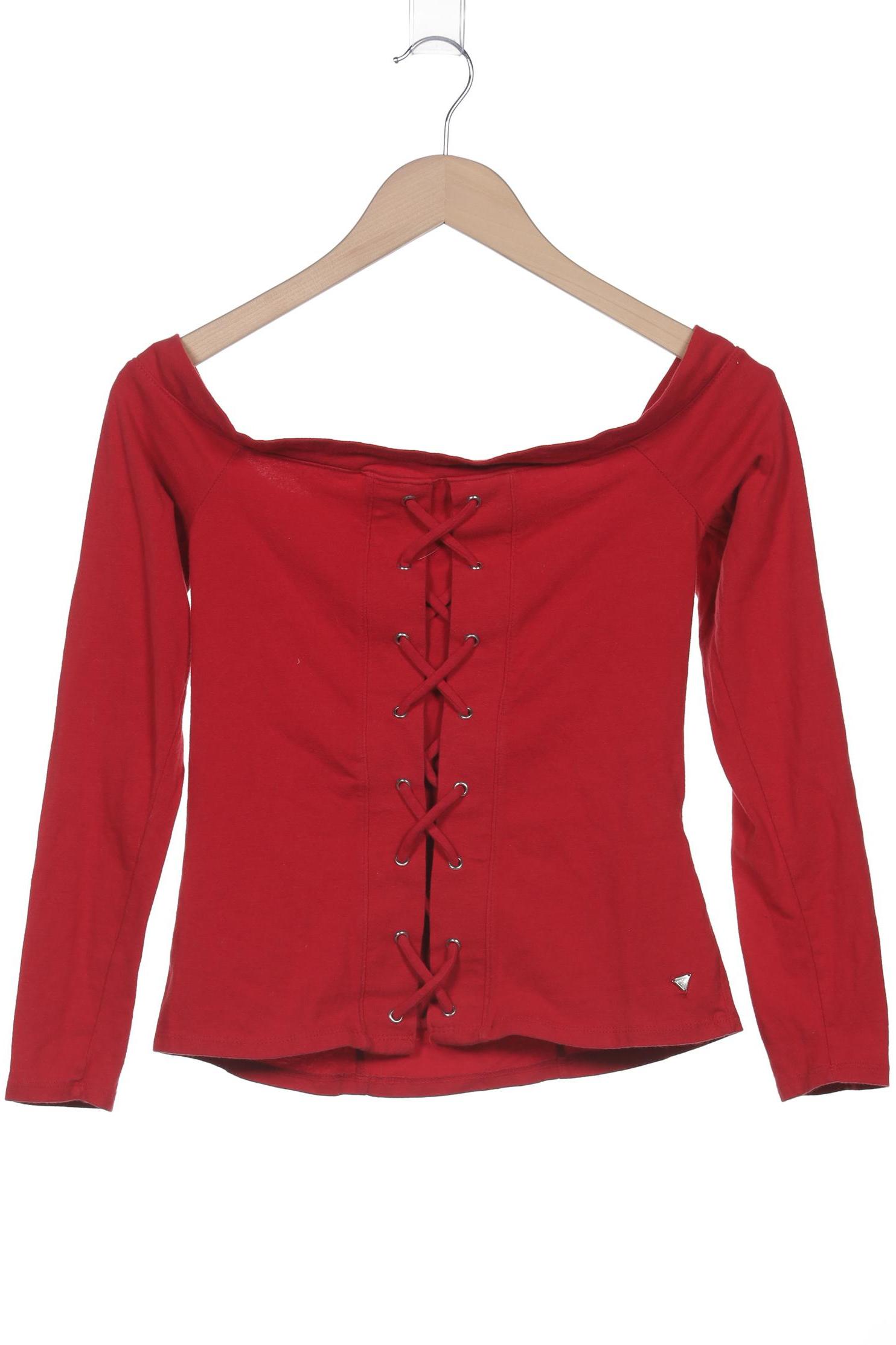 

Guess Damen Langarmshirt, rot, Gr. 38