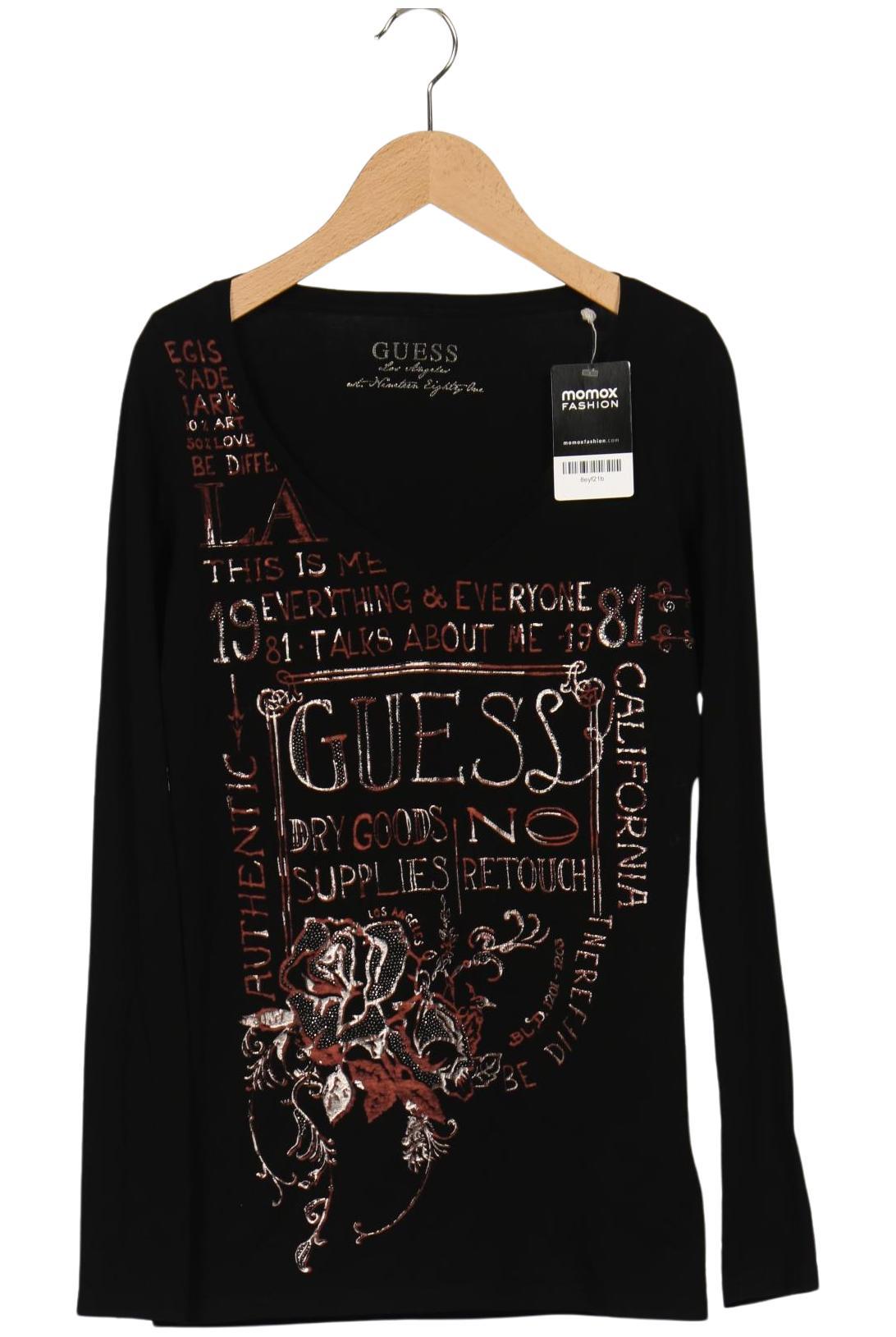 

Guess Damen Langarmshirt, schwarz, Gr. 36