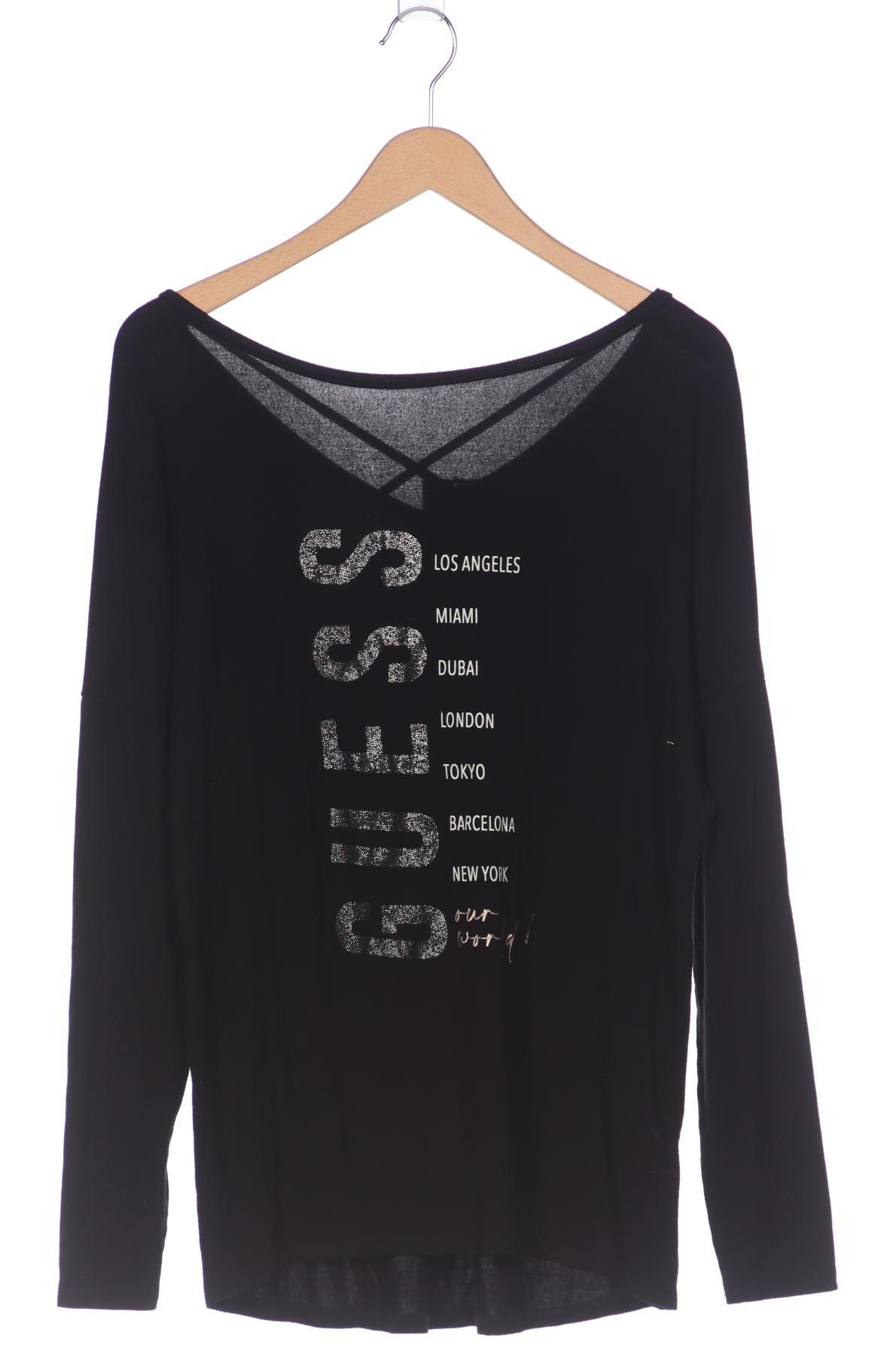 

Guess Damen Langarmshirt, schwarz, Gr. 40