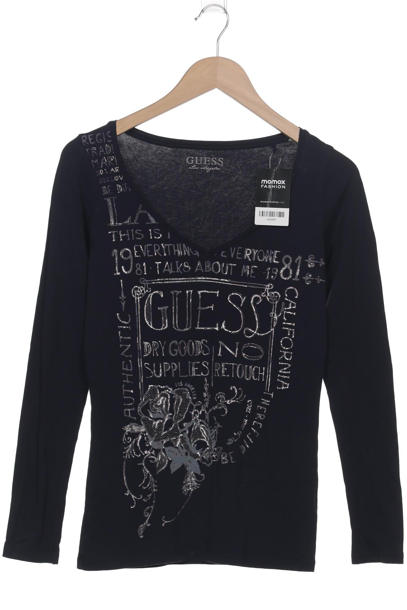

Guess Damen Langarmshirt, marineblau, Gr. 36