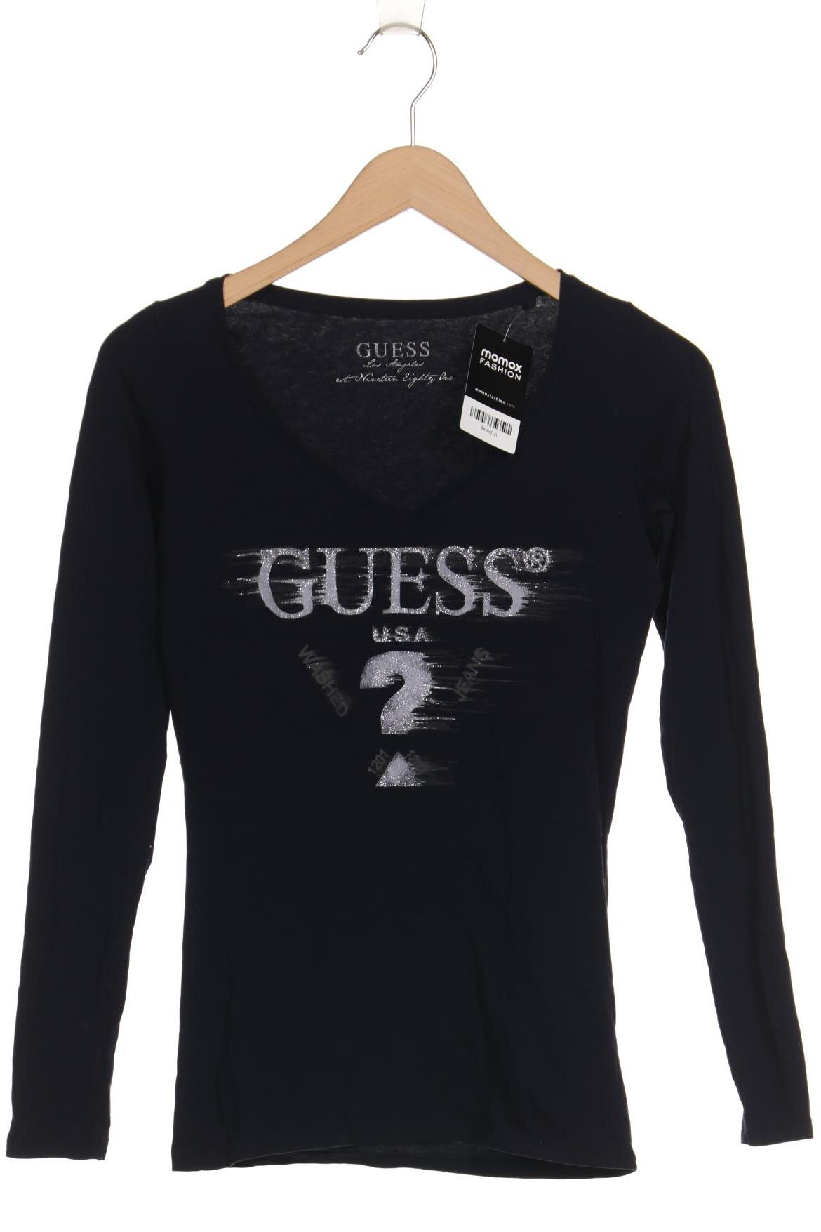 

Guess Damen Langarmshirt, marineblau, Gr. 36