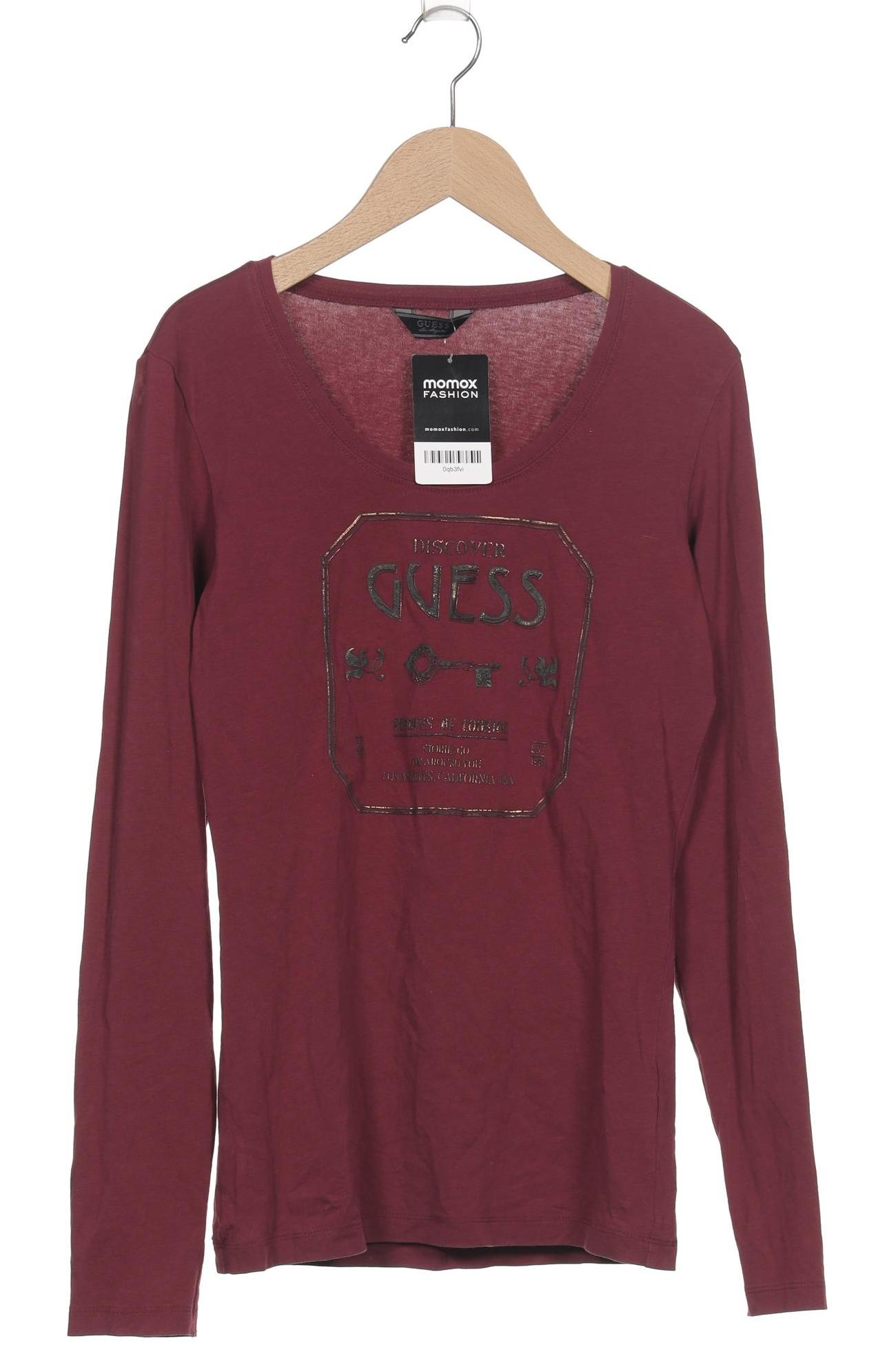 

Guess Damen Langarmshirt, bordeaux, Gr. 38