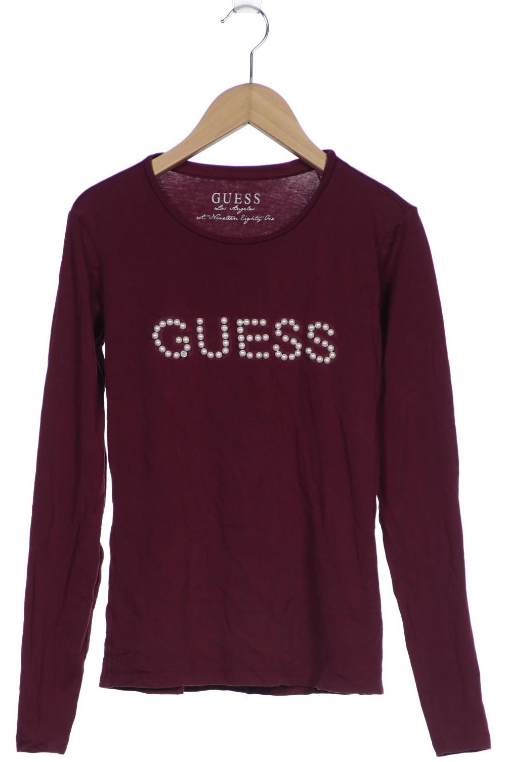 

Guess Damen Langarmshirt, bordeaux, Gr. 38